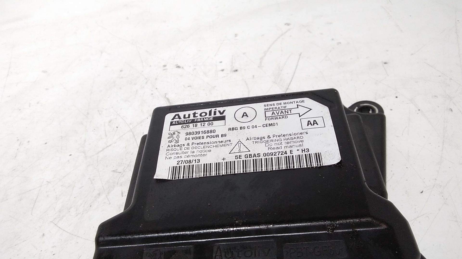 Centralina Airbag PEUGEOT Partner 3 Serie