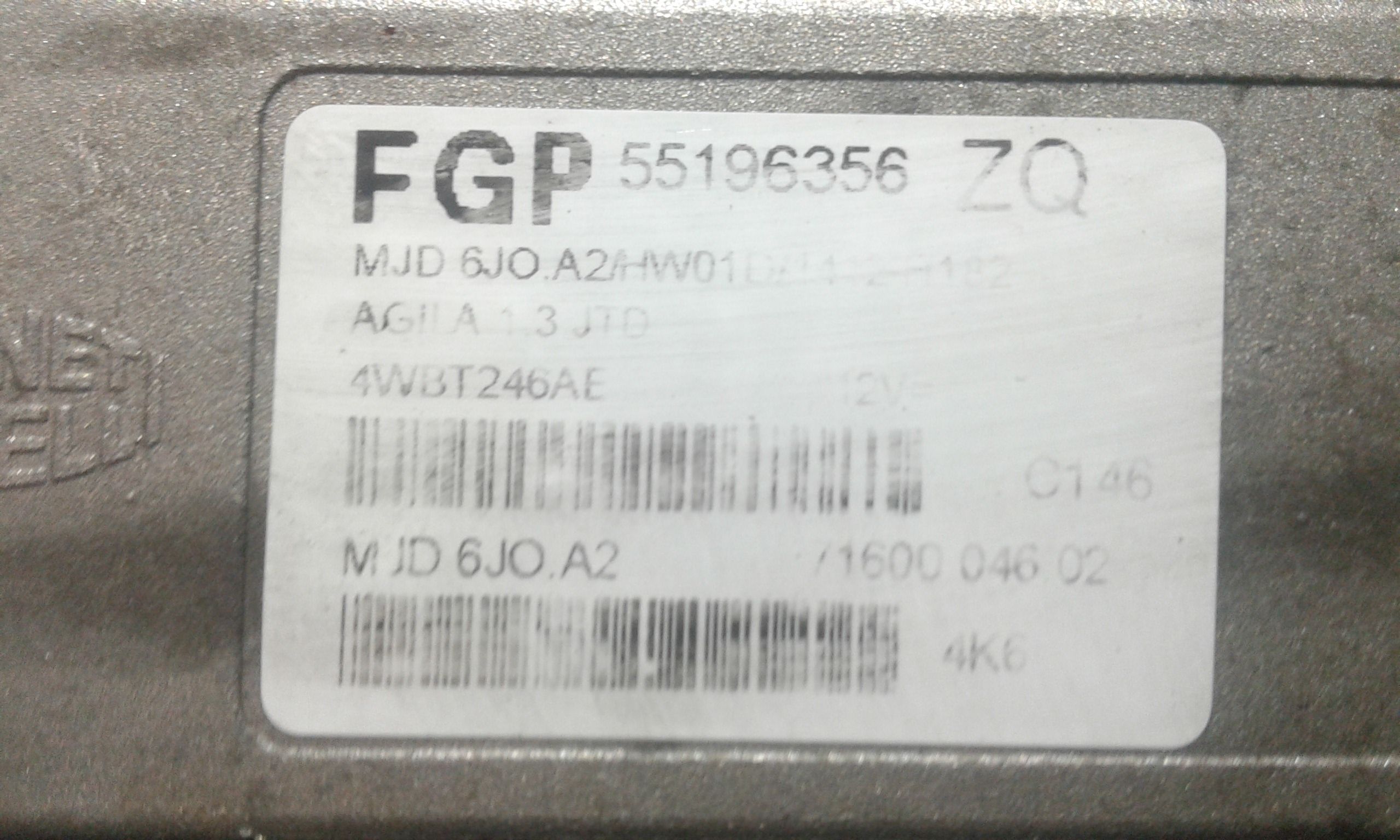 Centralina motore OPEL Agila 1 Serie