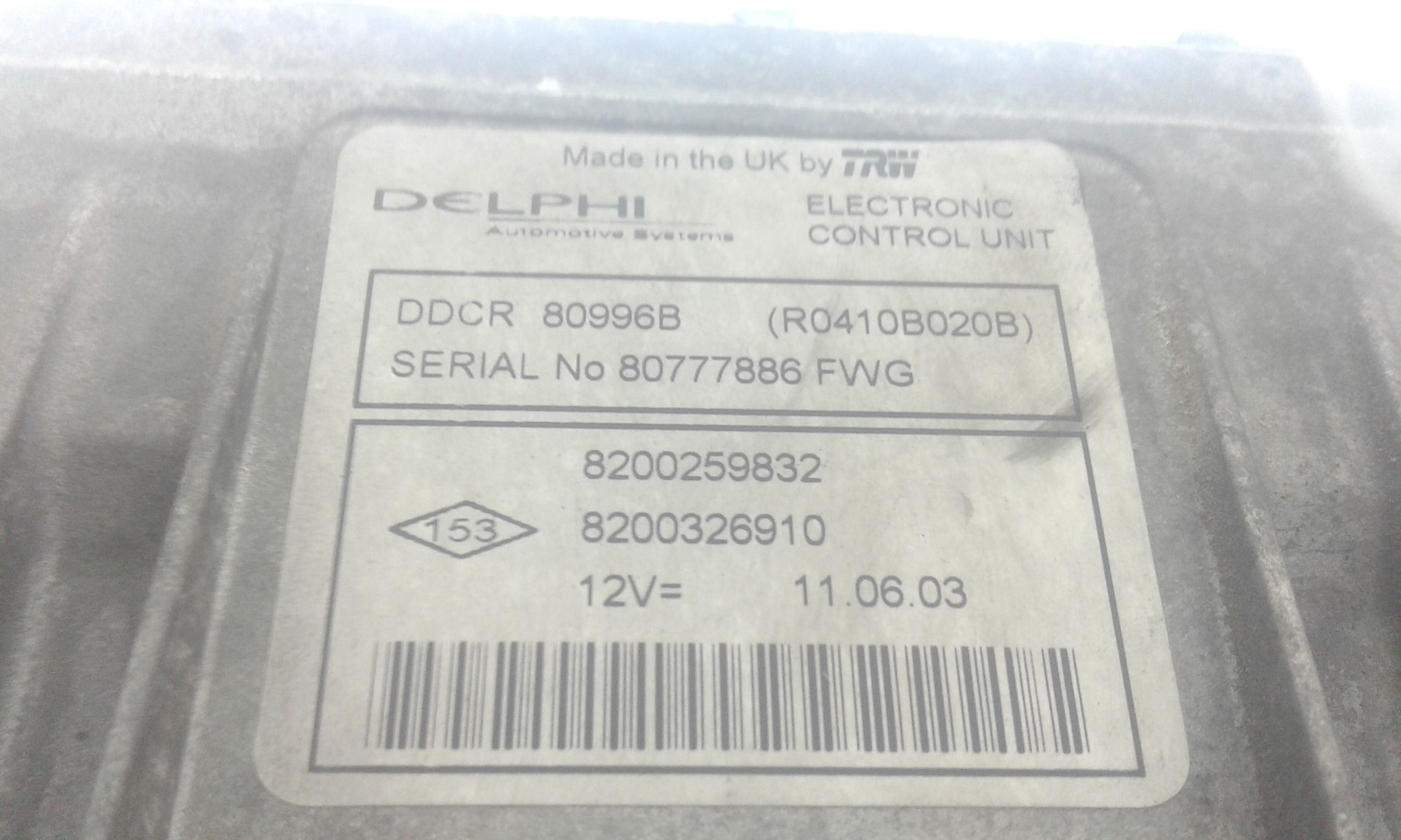 Centralina motore RENAULT Megane ll 1 Serie