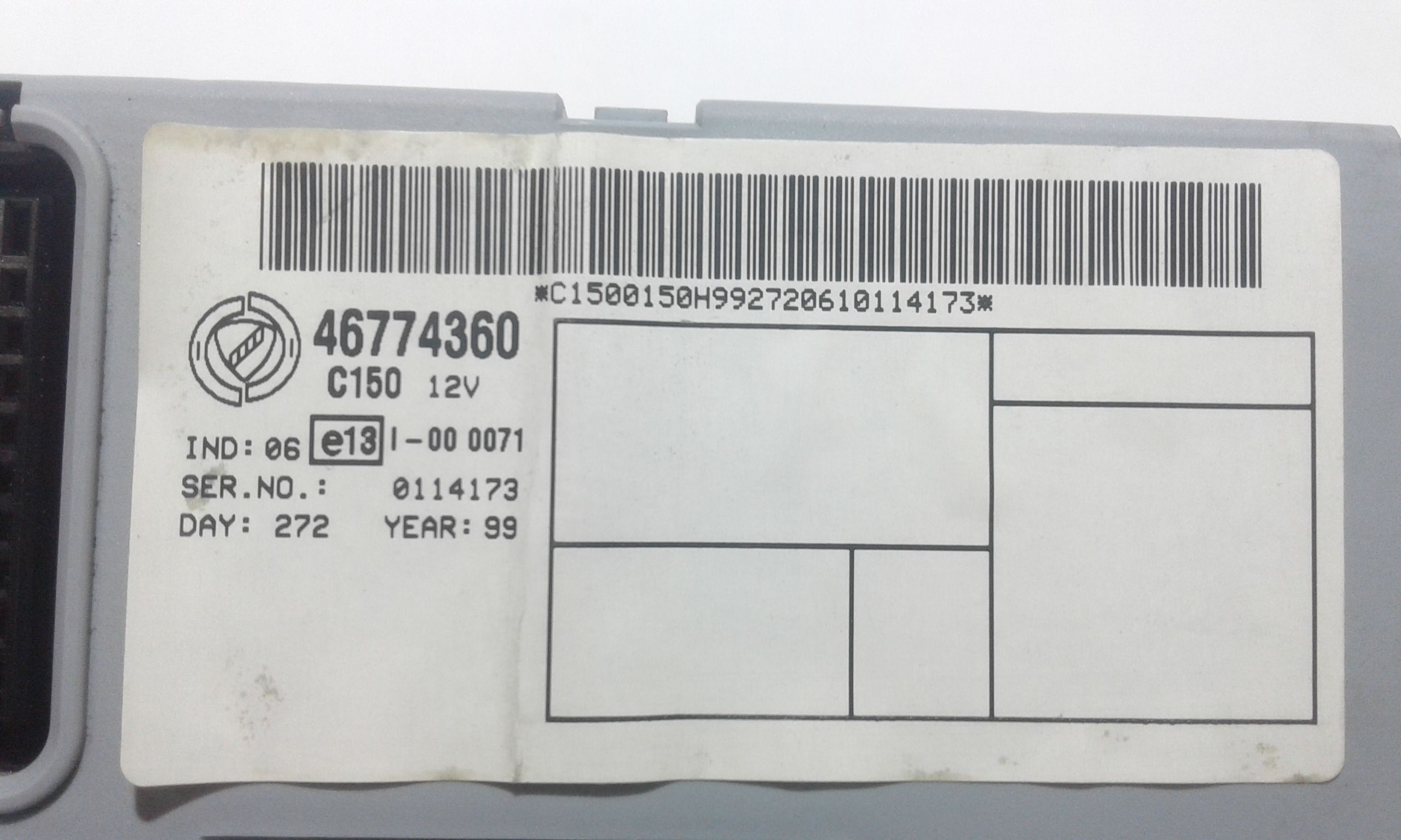 Body Computer FIAT Punto Berlina 3P 2 Serie