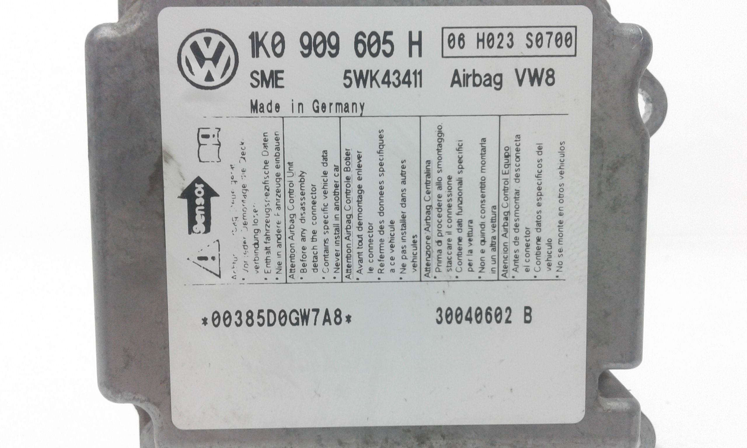 Centralina Airbag SEAT Altea Berlina