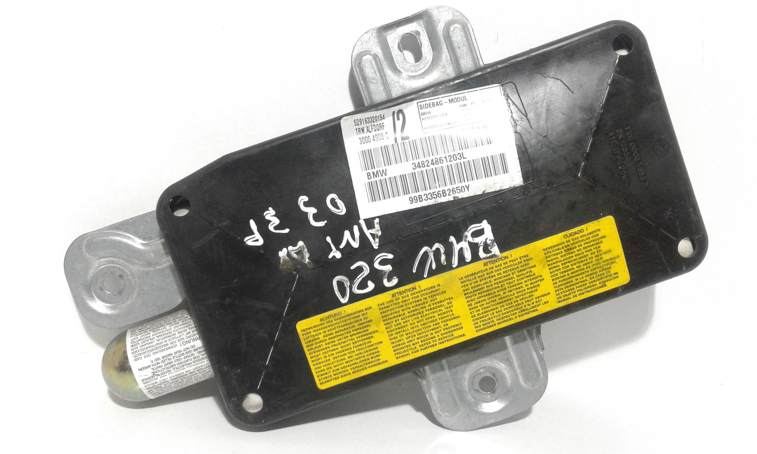 Airbag porta anteriore destra passeggero BMW Serie 3 E46 Berlina 2 Serie