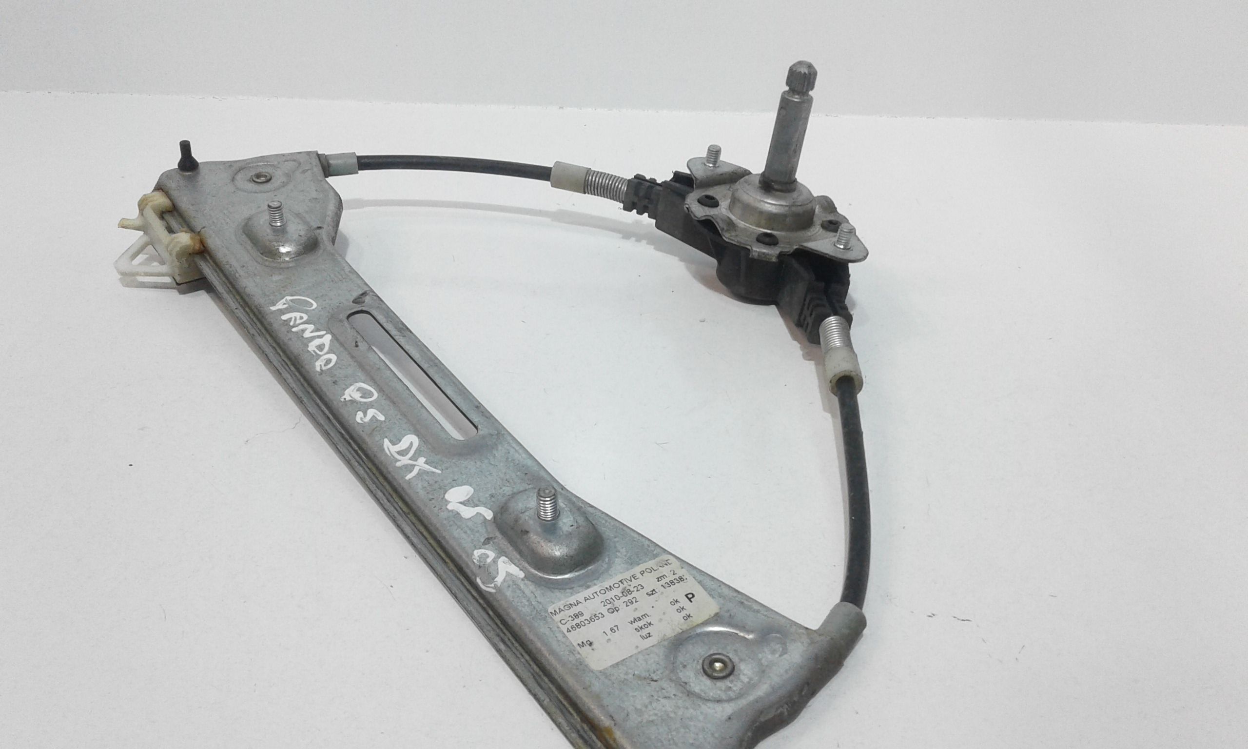 Cremagliera posteriore destra passeggero FIAT Panda 2 Serie