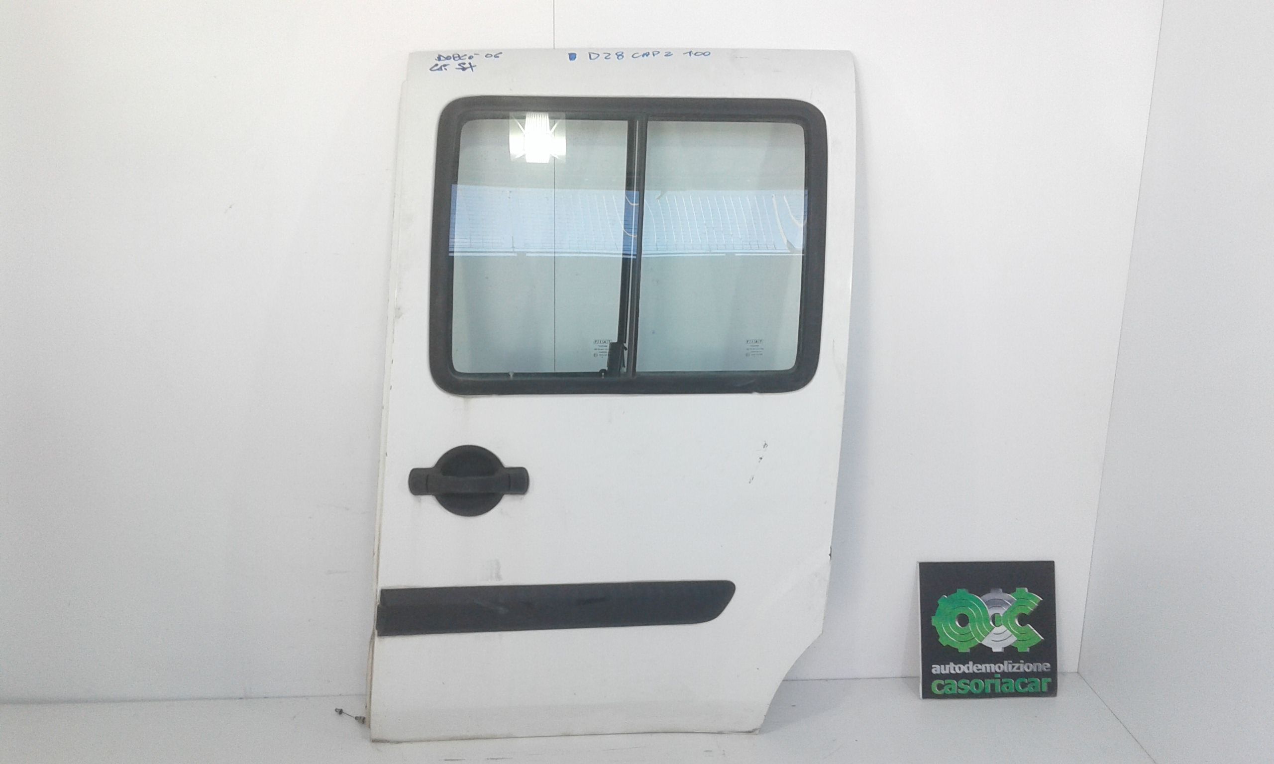Porta carico posteriore a battente SX lato guida vetrata FIAT Dobl 2 Serie