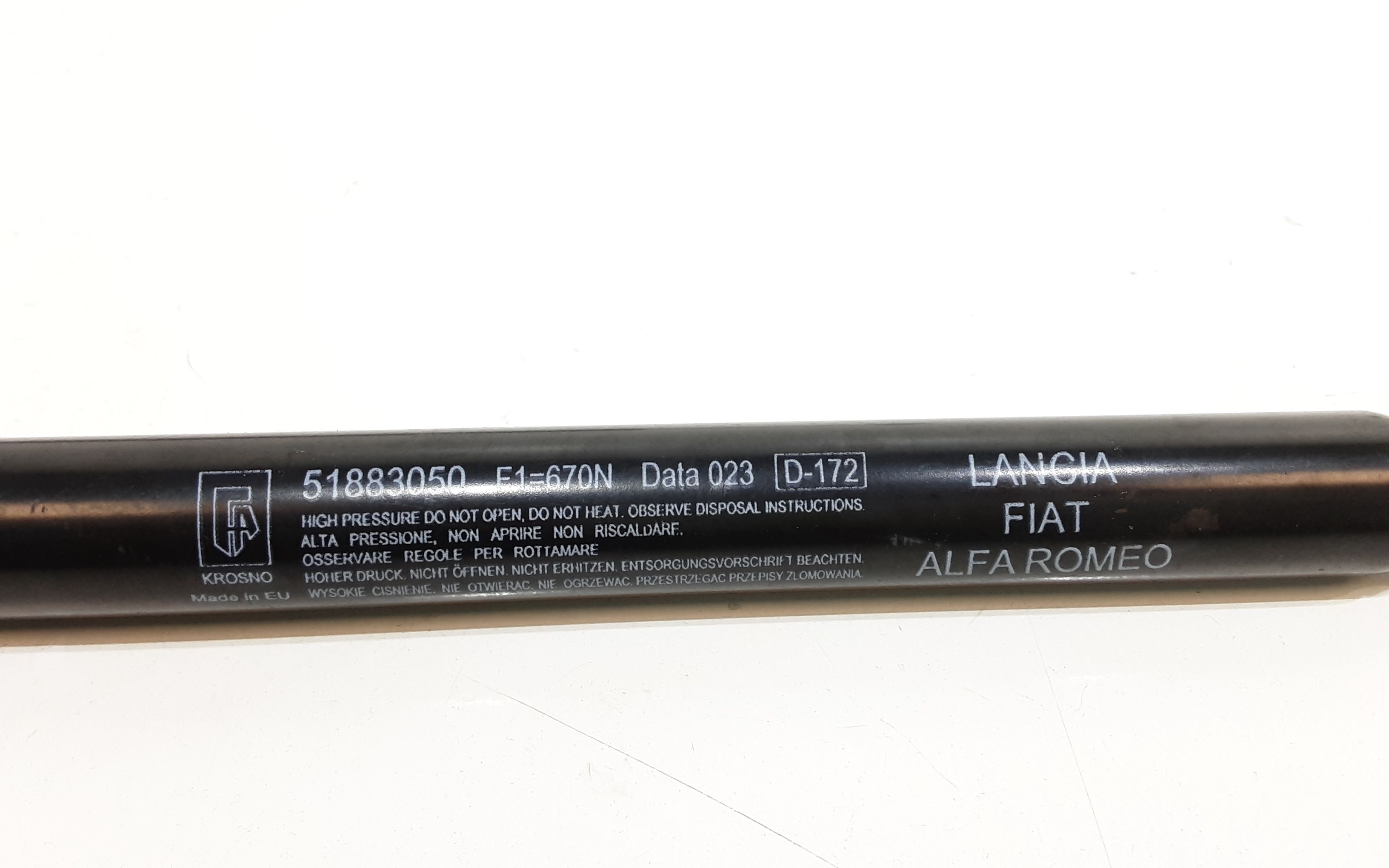 Pistoncini cofano Post. FIAT 500 L 1  Serie