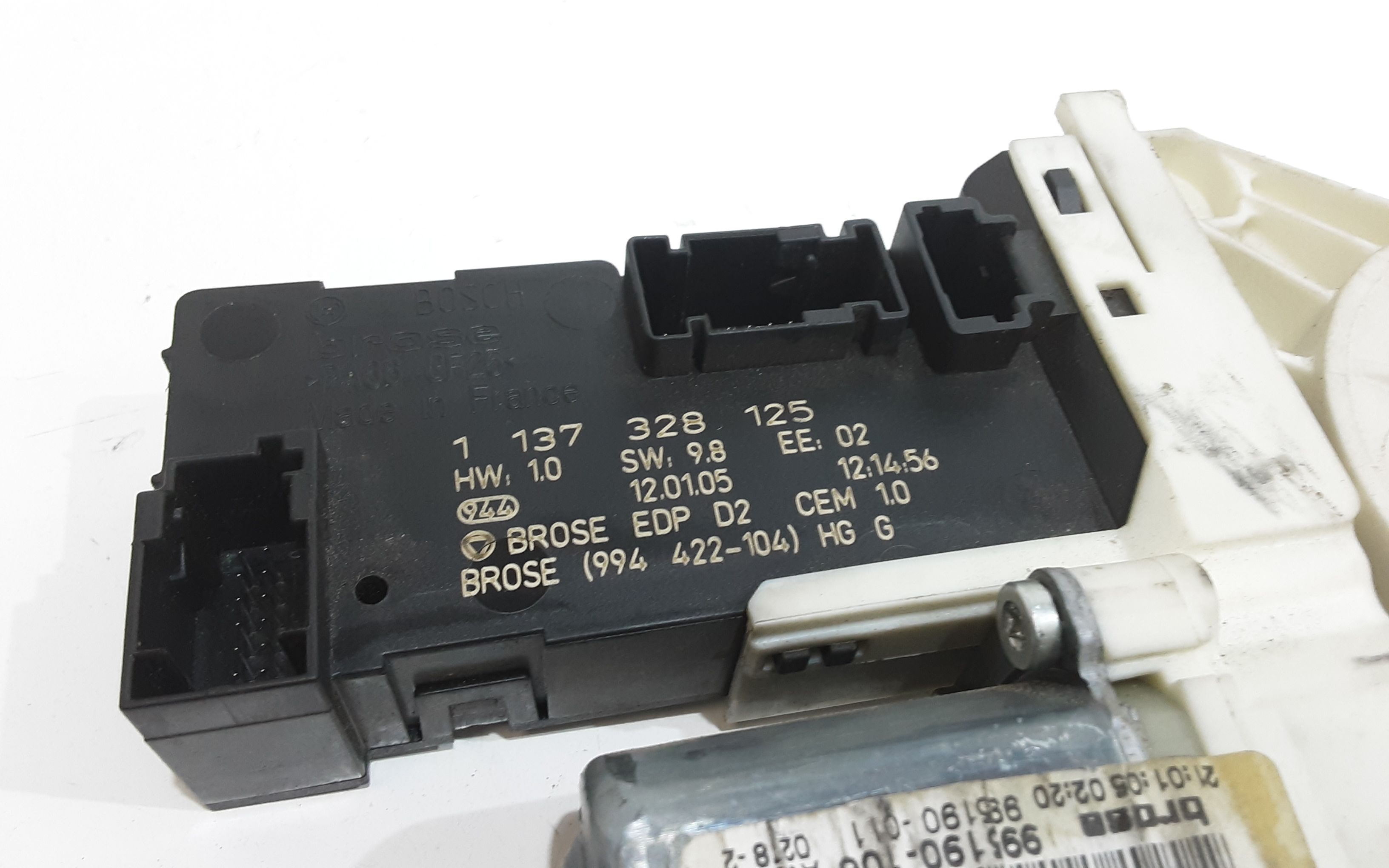 Motorino Alzavetro anteriore Sinistro PEUGEOT 407 Berlina