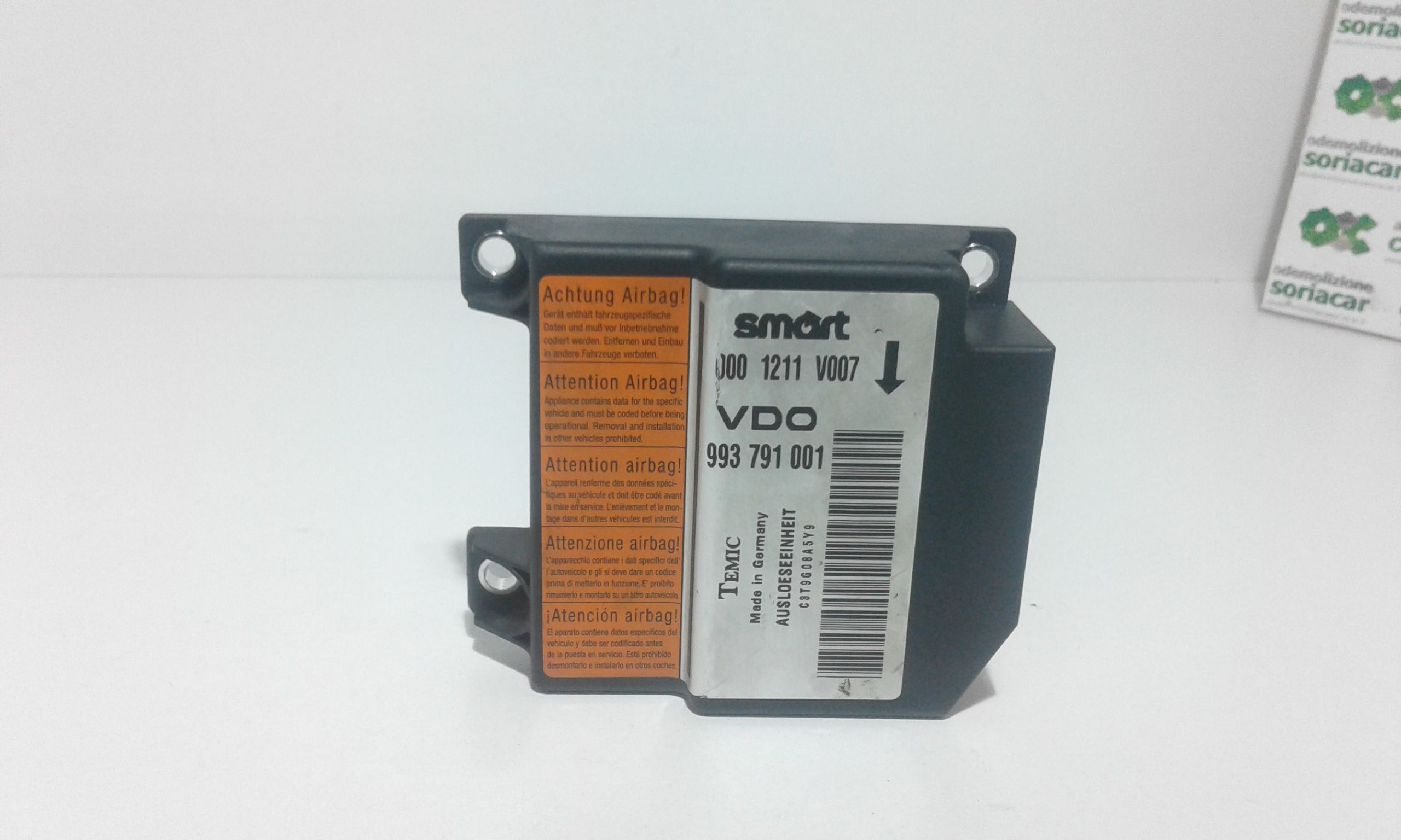 Centralina Airbag SMART ForTwo Coup 1 Serie