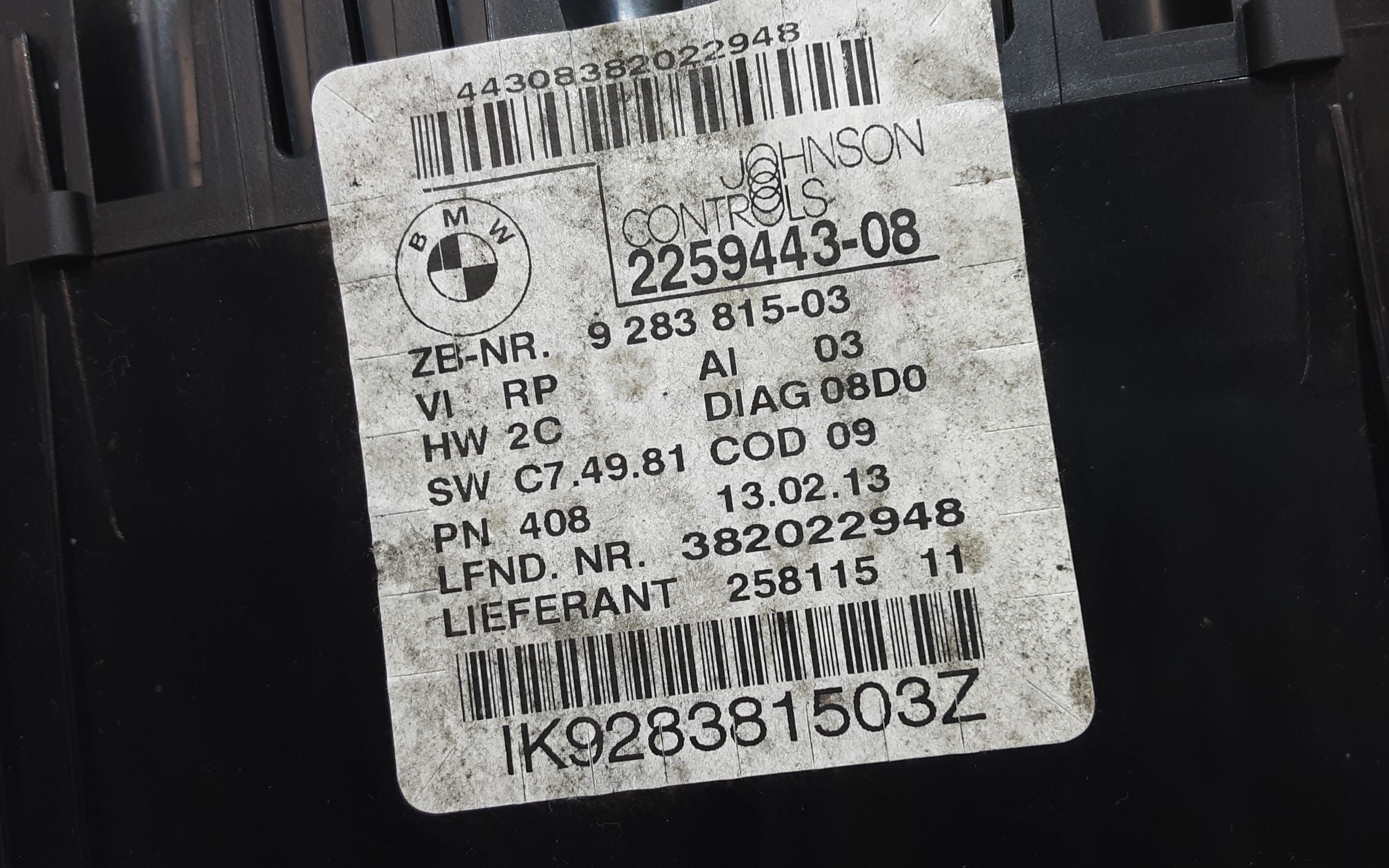 Quadro Strumenti BMW X1 Serie (09>15)
