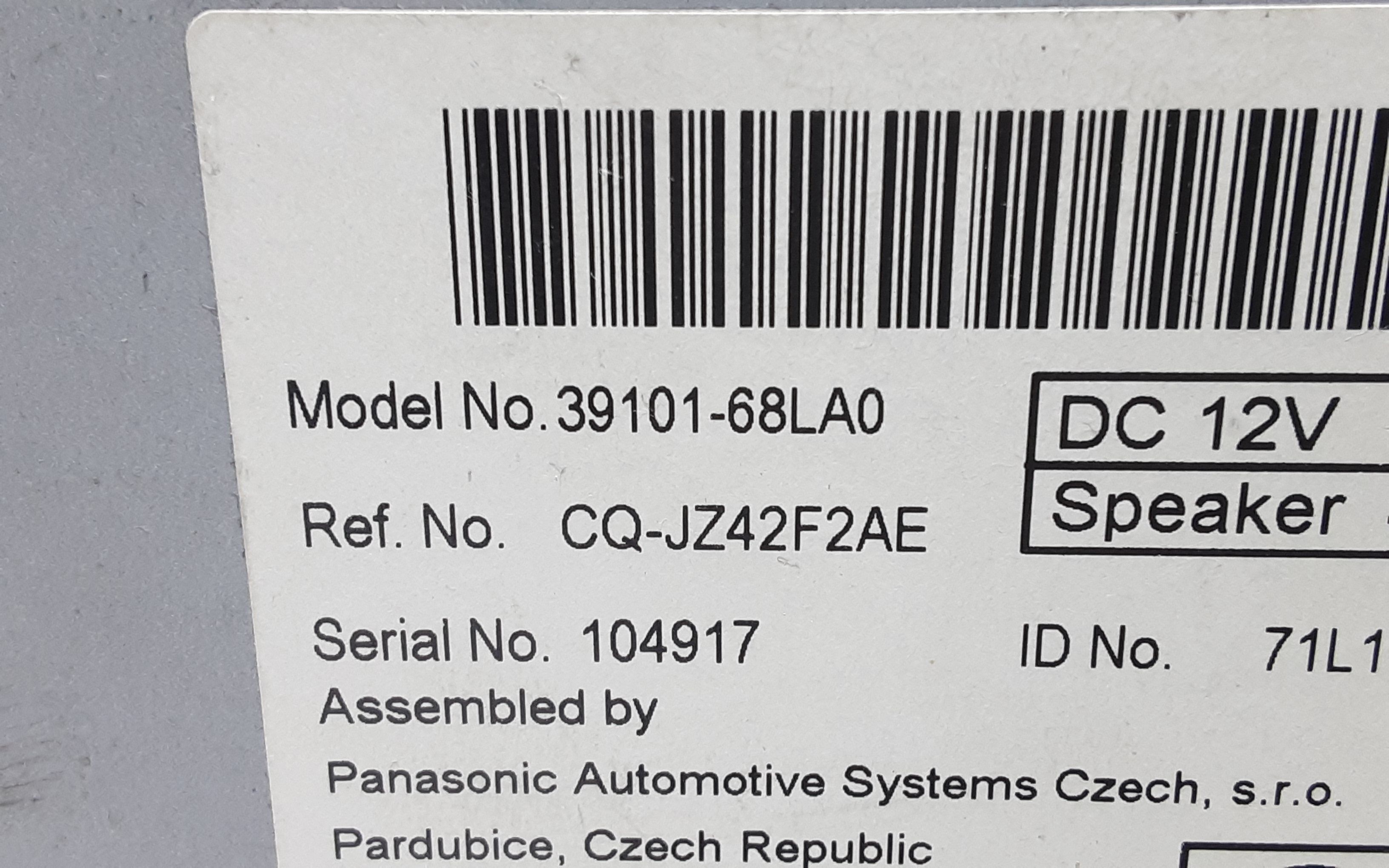 Autoradio SUZUKI Swift 5 Serie