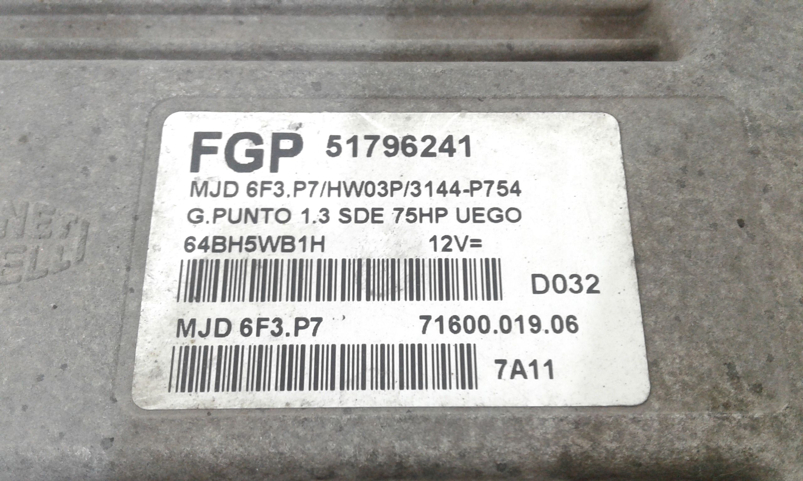 Centralina motore FIAT Grande Punto 1 Serie