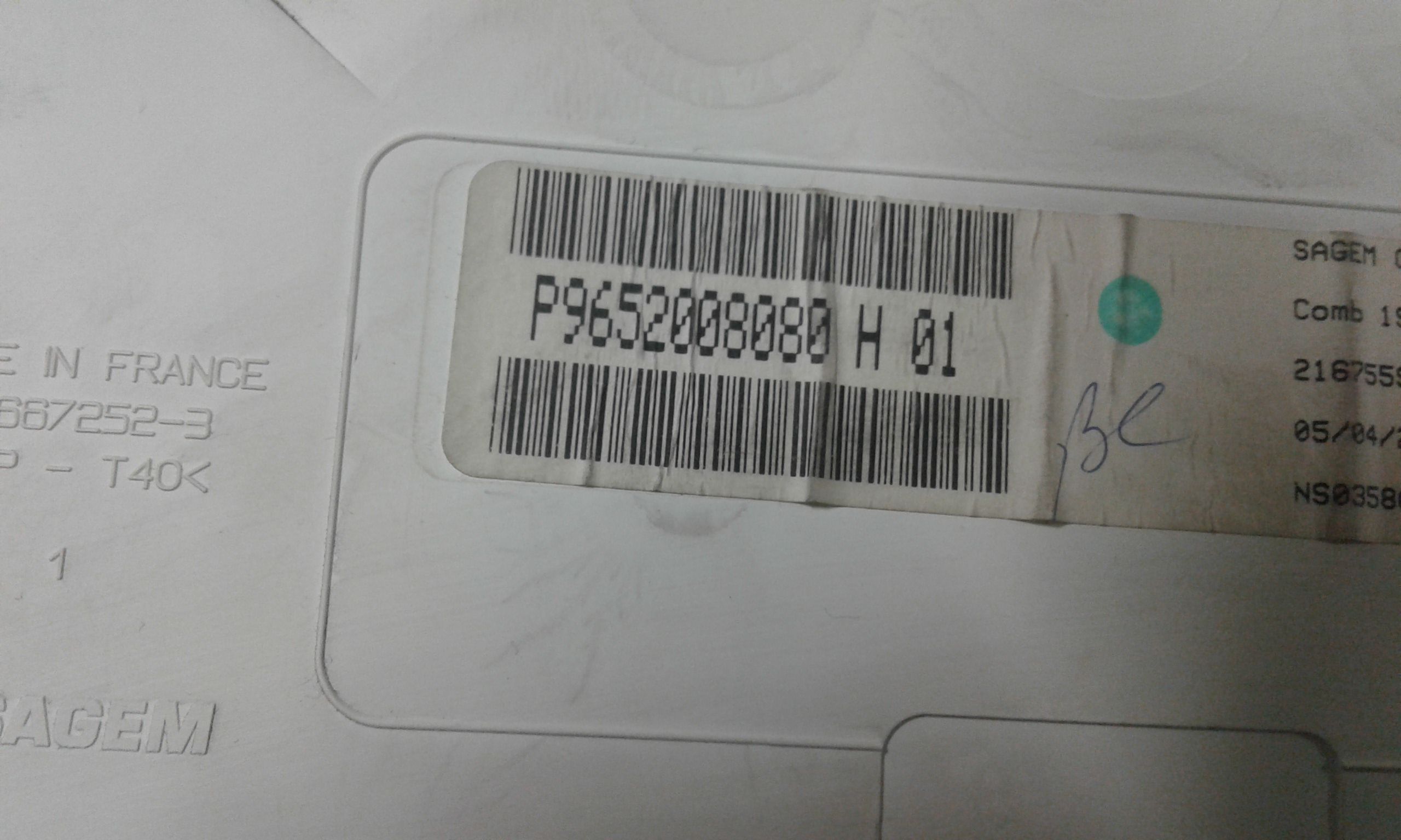 Quadro Strumenti CITROEN C3 Pluriel