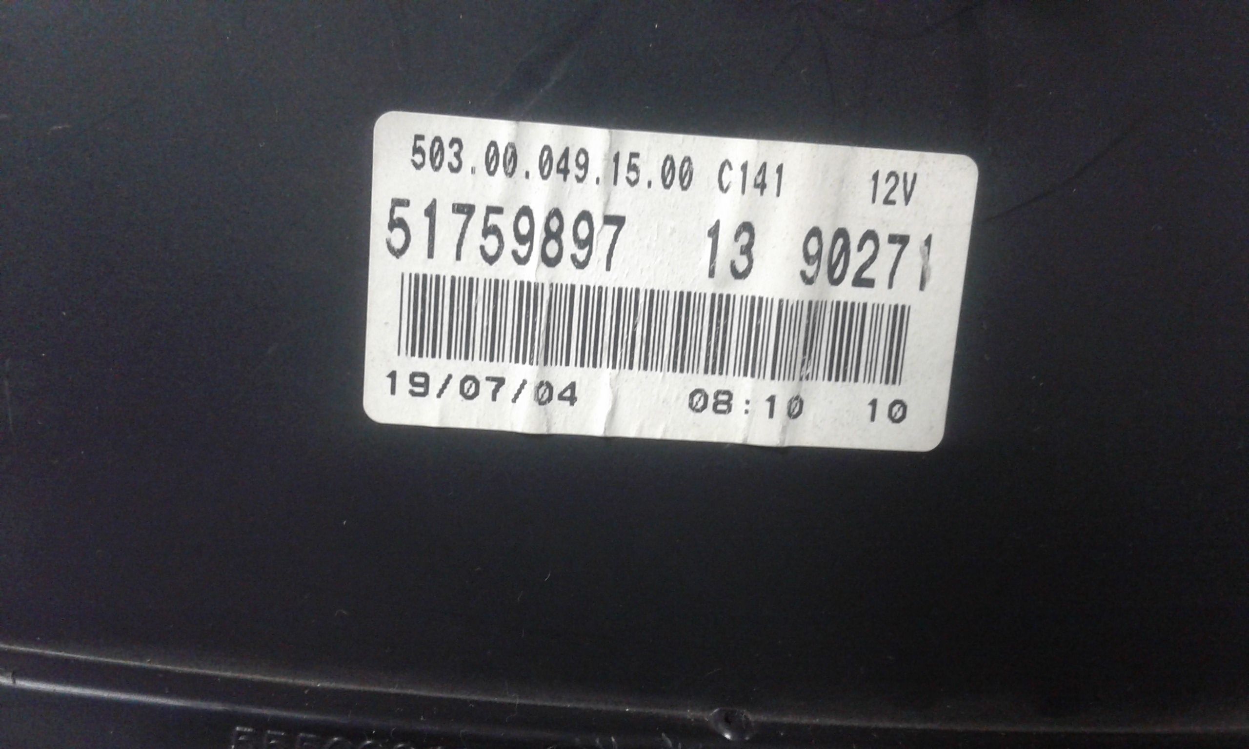 Quadro Strumenti FIAT Panda 2 Serie