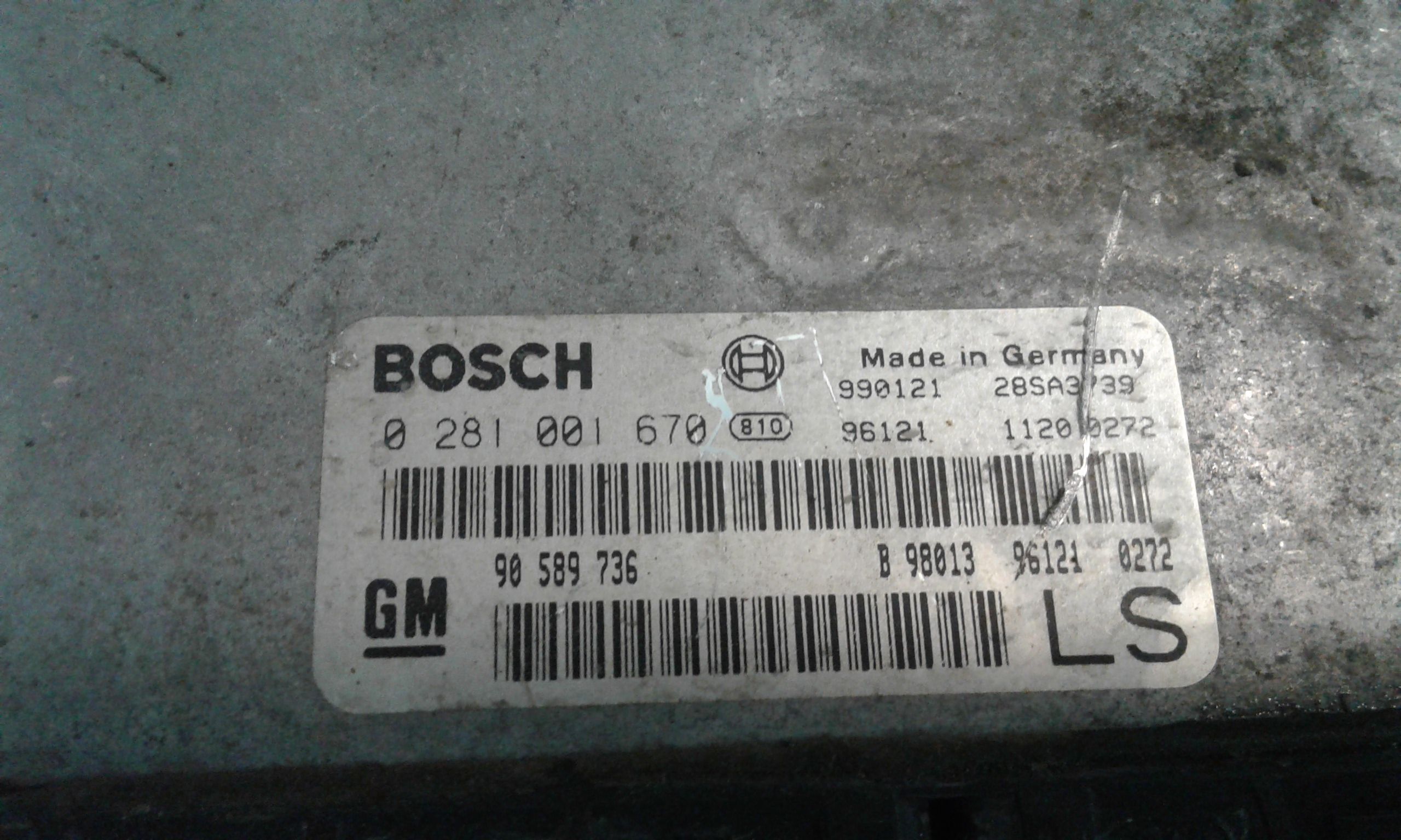 Centralina motore OPEL Astra G Berlina