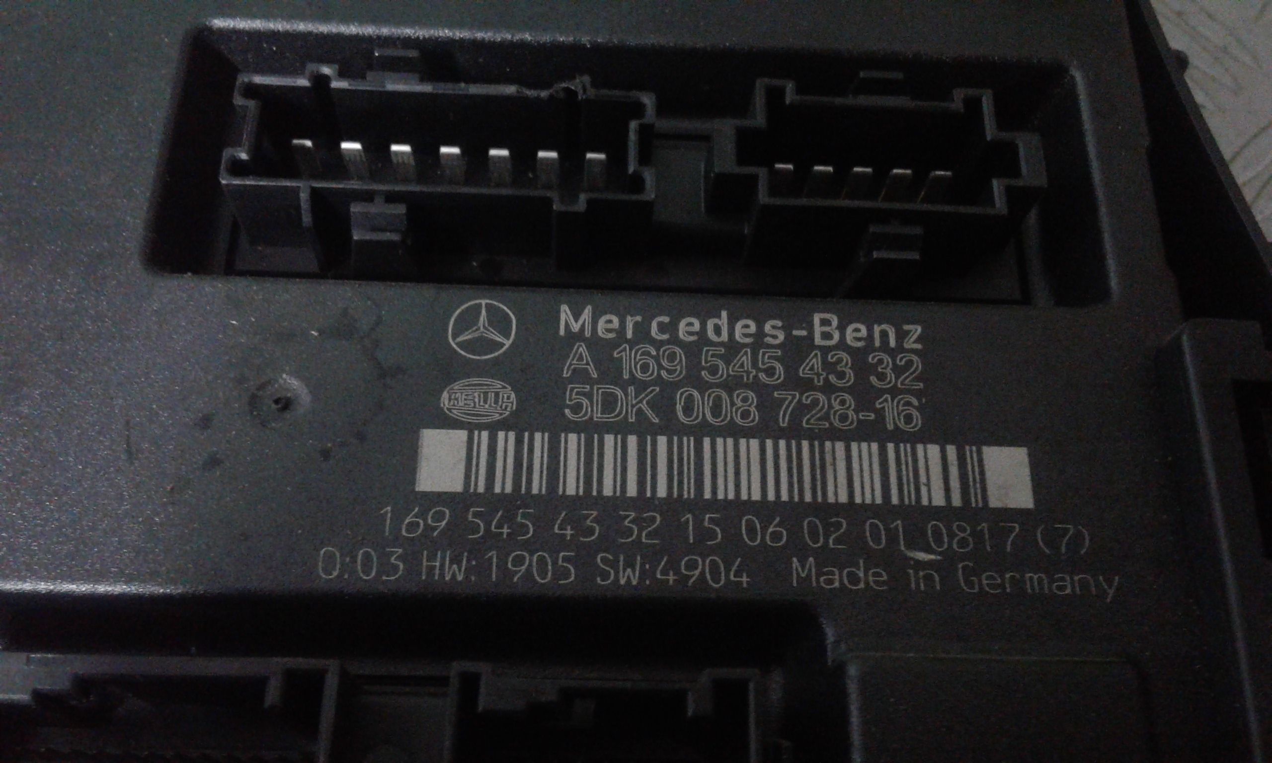 Body Computer MERCEDES Classe A W169 3 Serie