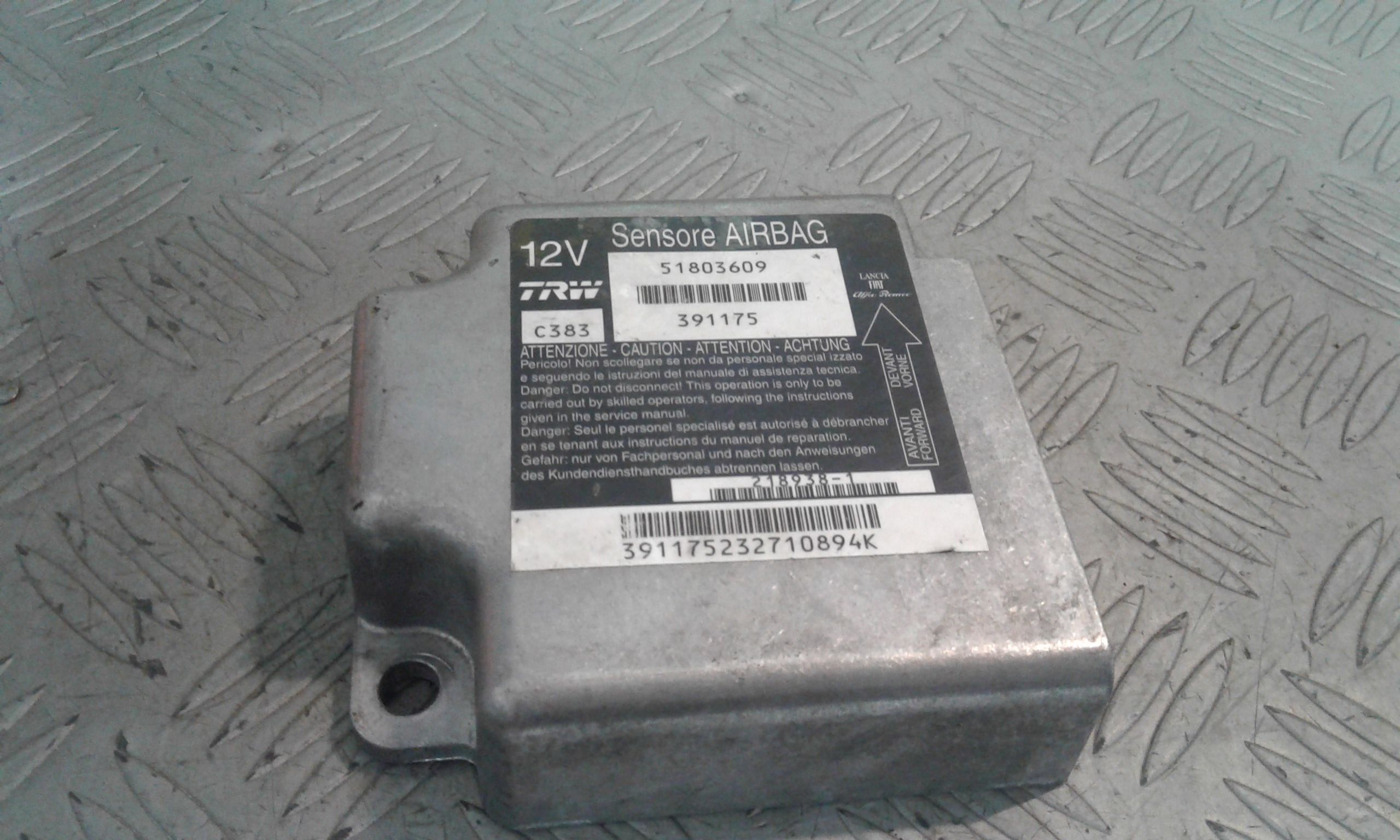 Centralina Airbag FIAT Panda 2 Serie