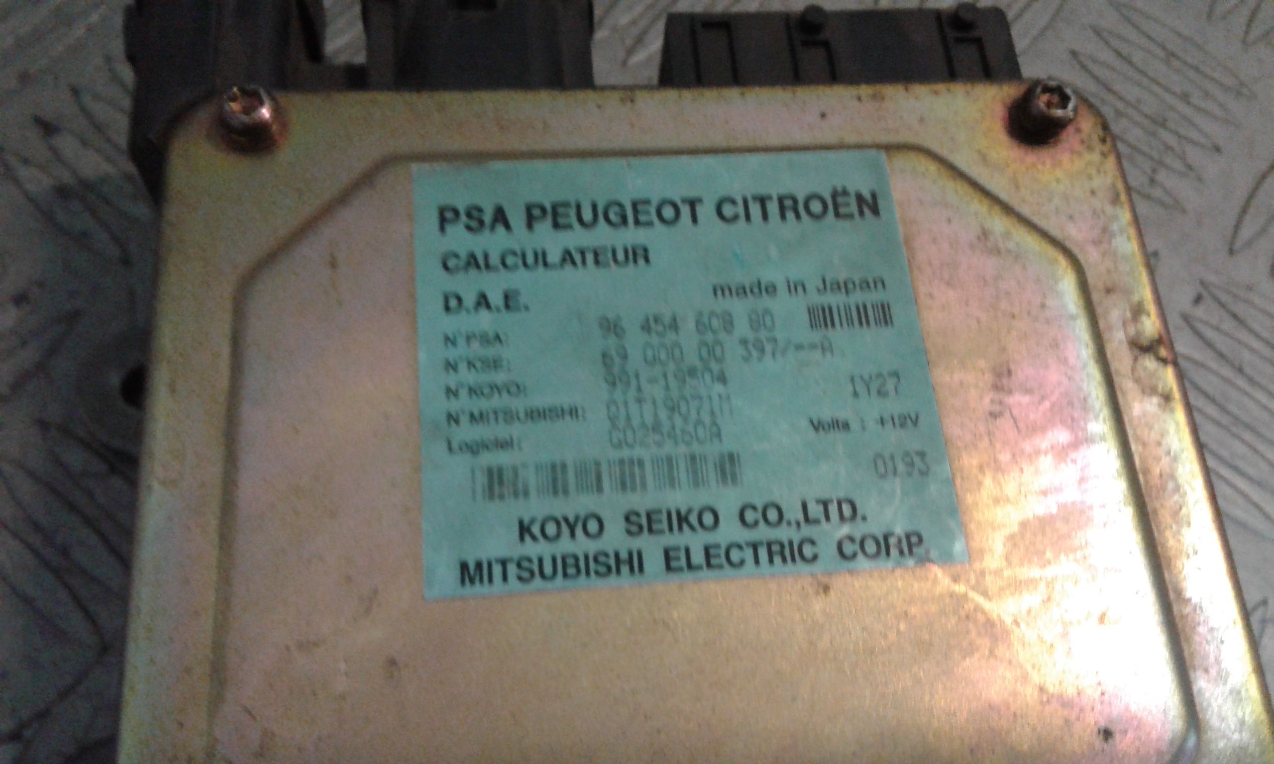 Centralina Servosterzo CITROEN C3 1 Serie