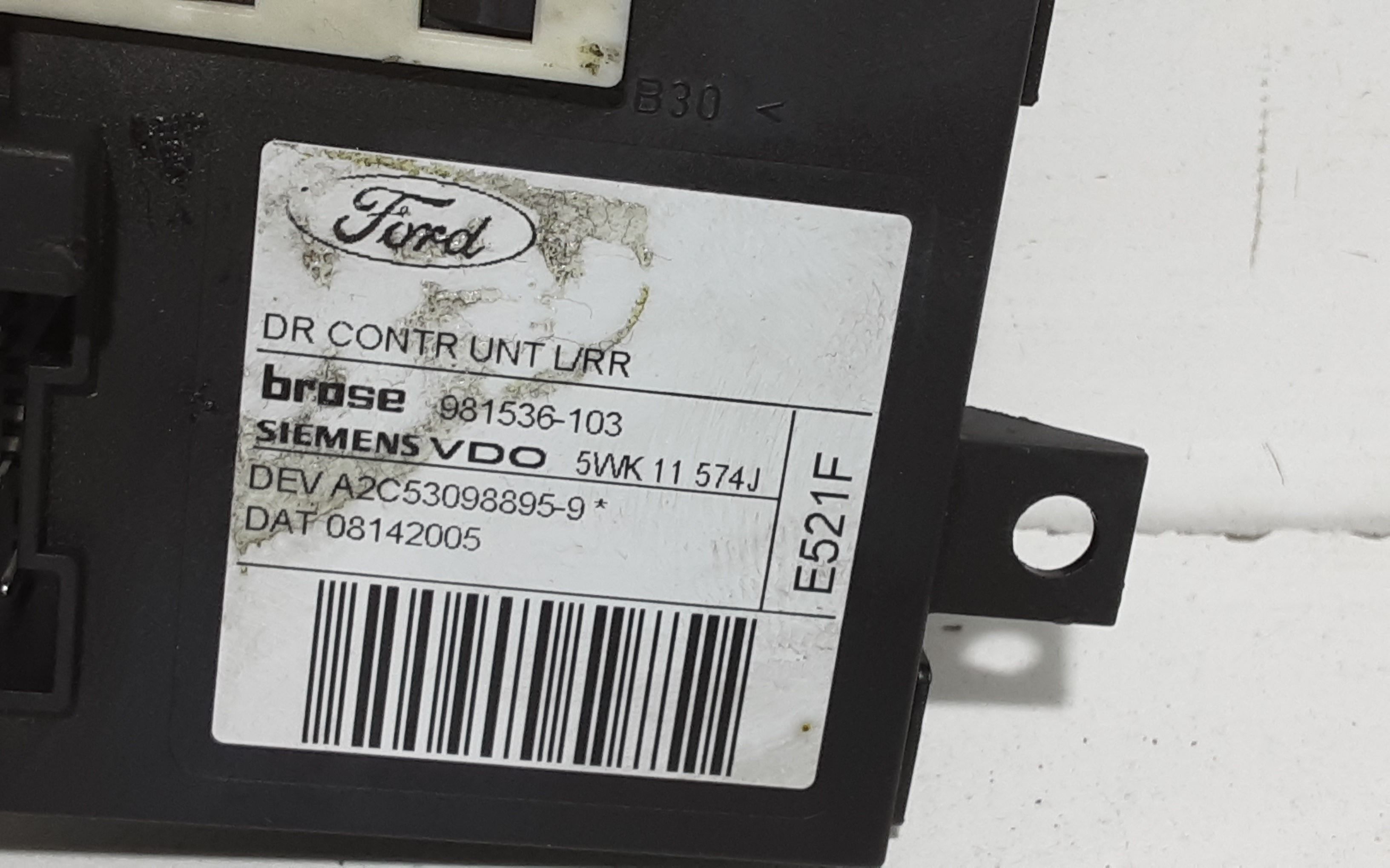 Motorino Alzavetro posteriore Sinistro FORD Focus Berlina 3 Serie