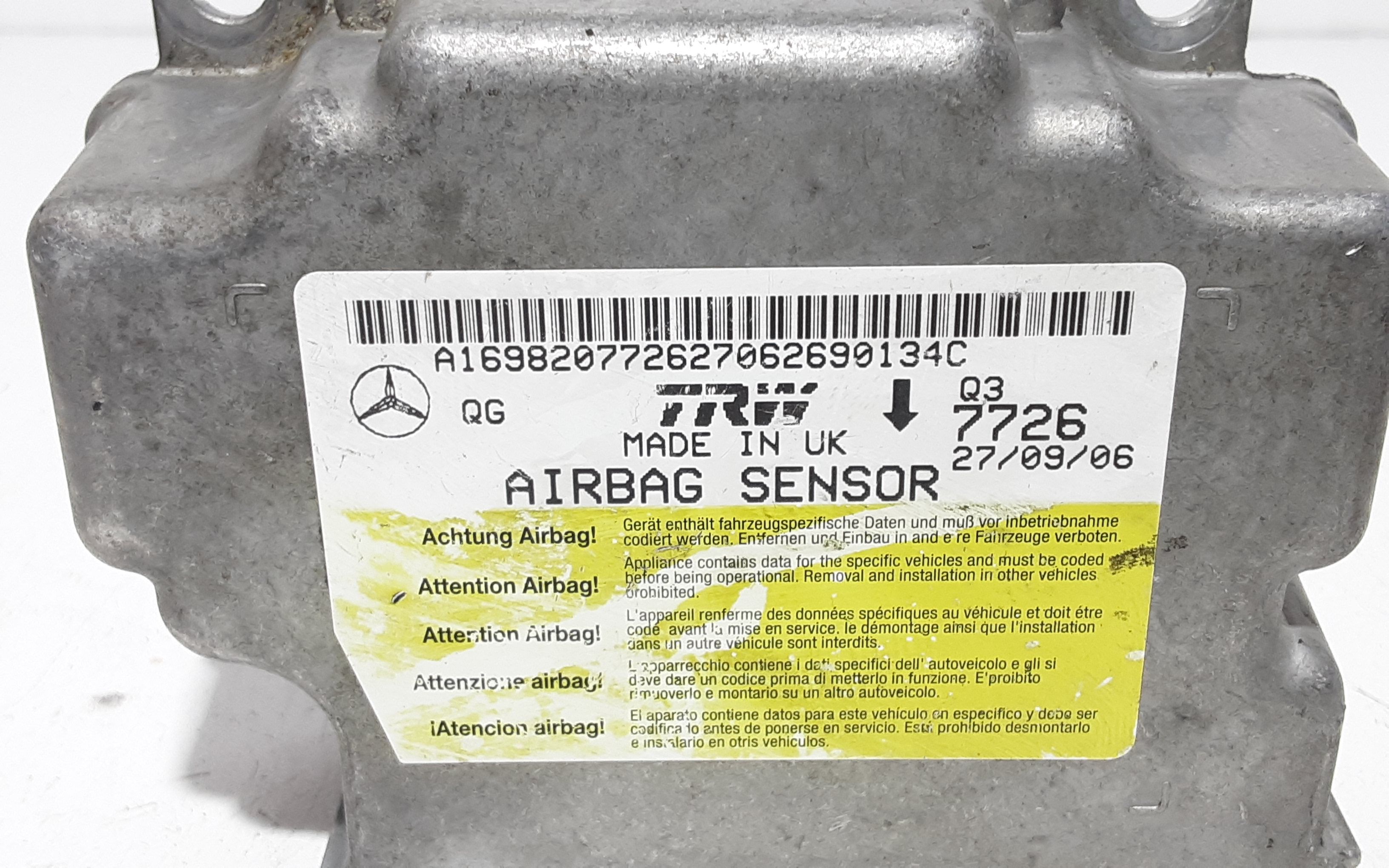 Centralina Airbag MERCEDES Classe A W169 3 Serie