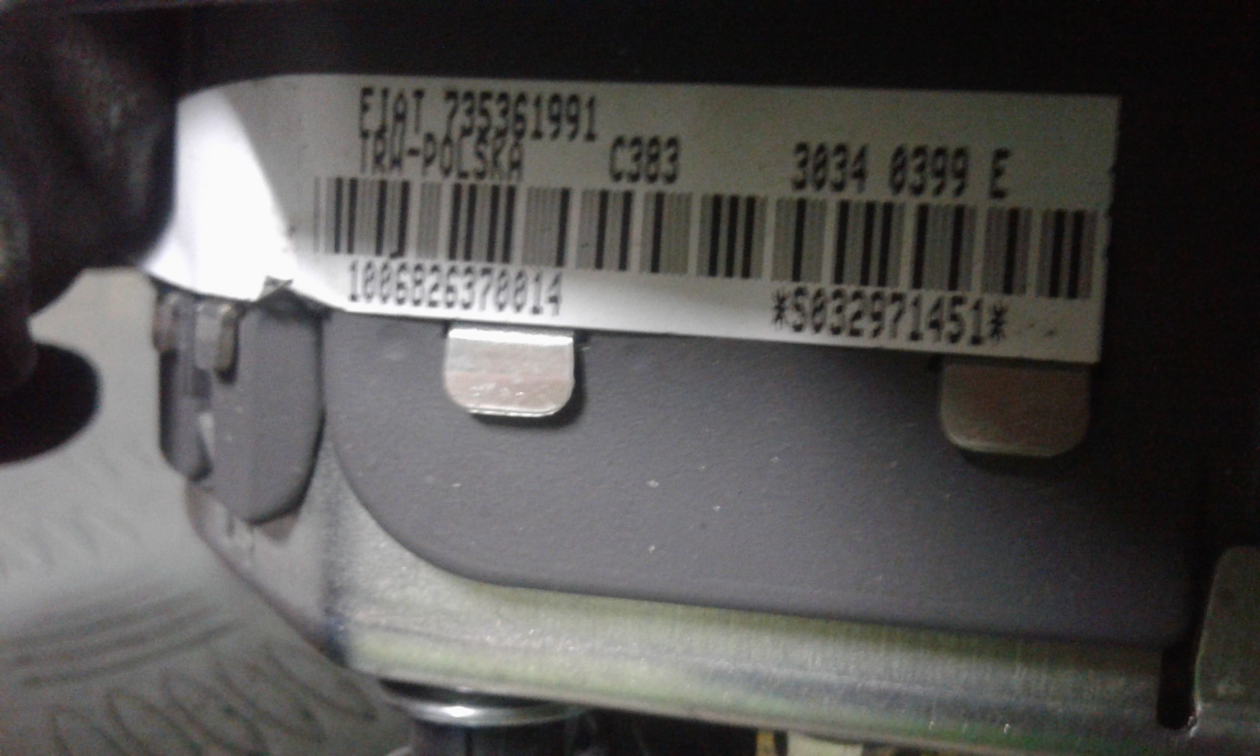 Airbag Volante FIAT Panda 2 Serie