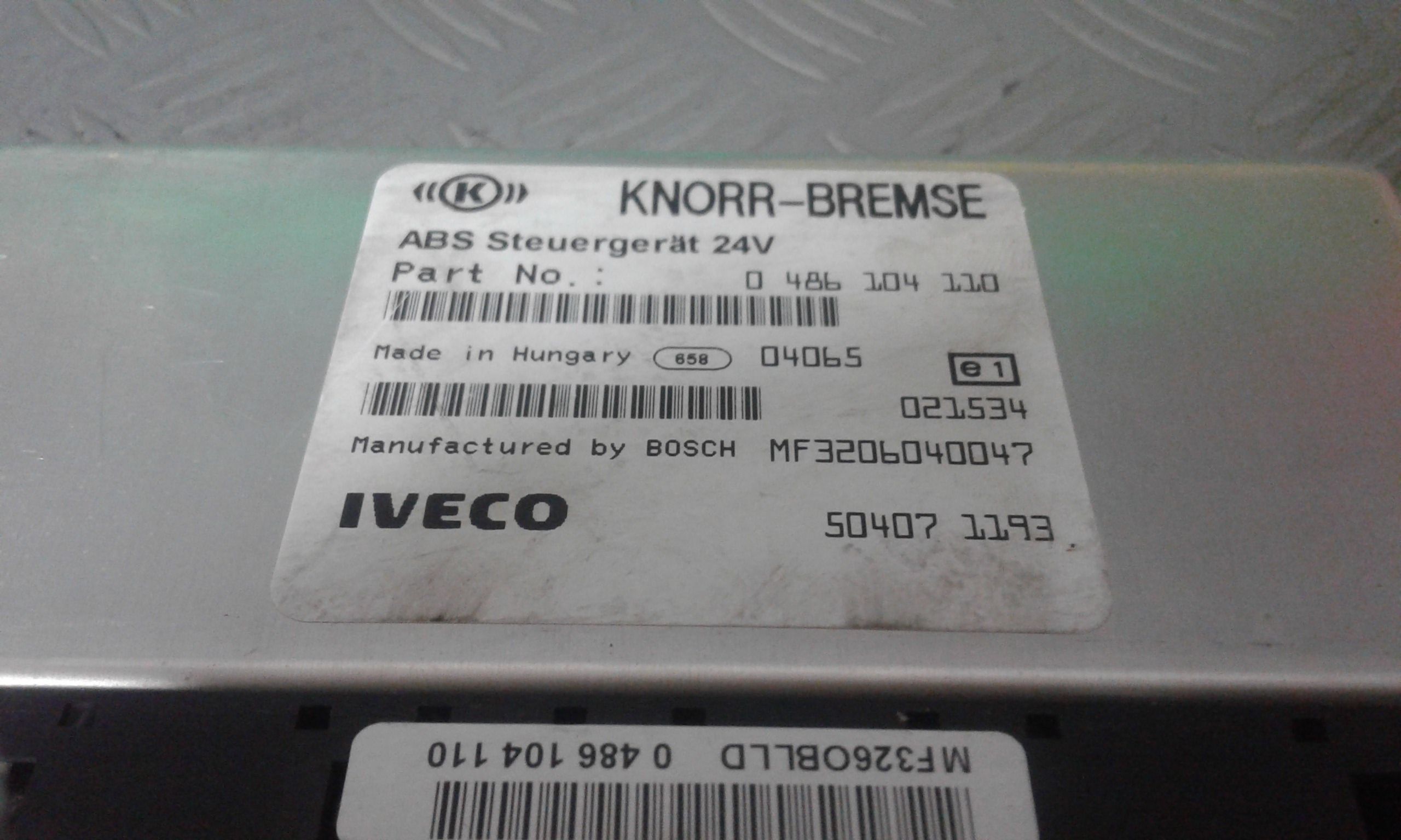 Centralina ABS IVECO Eurocargo 1 Serie