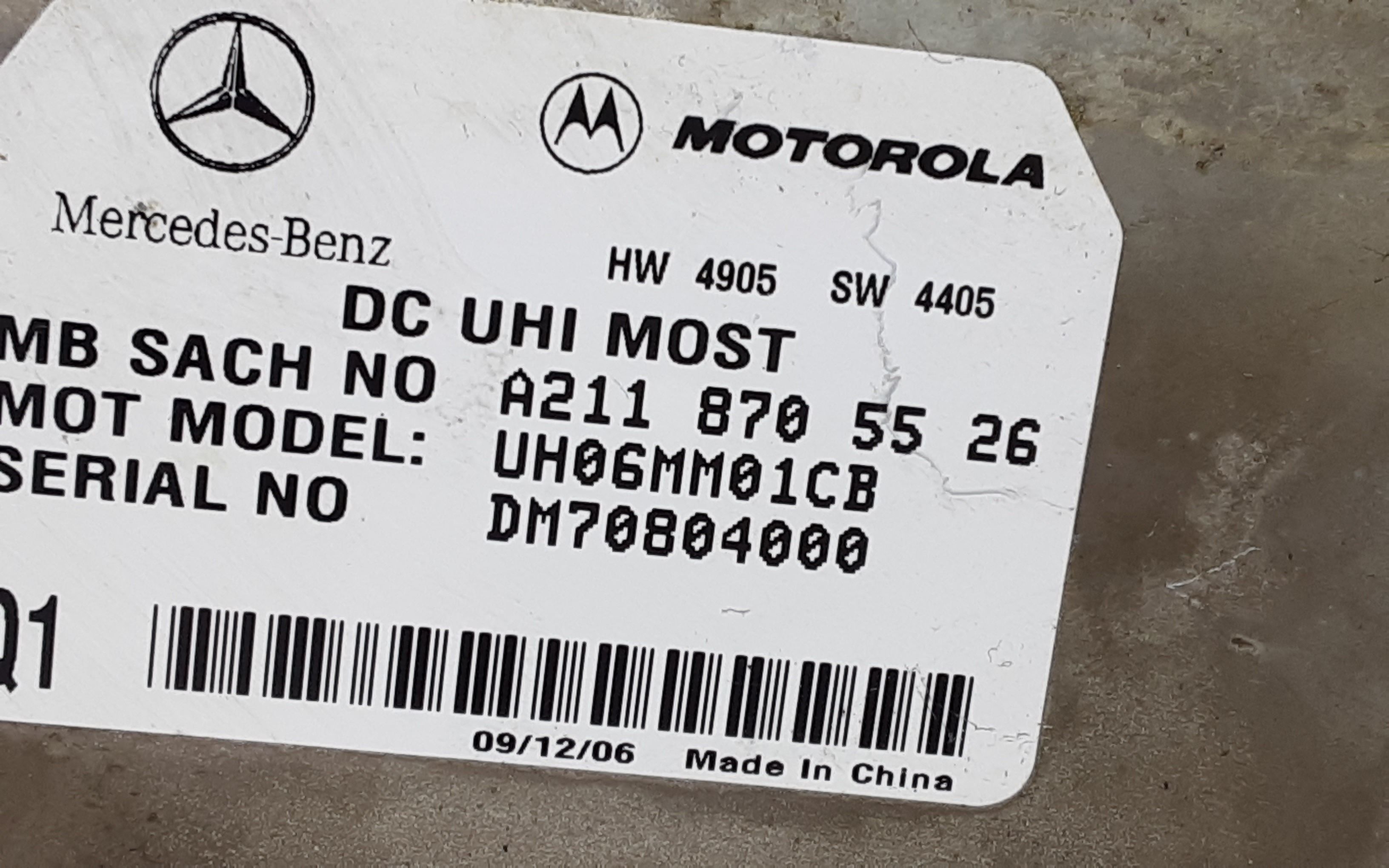 Centralina bluetooth telefono MERCEDES Classe E Berlina W211