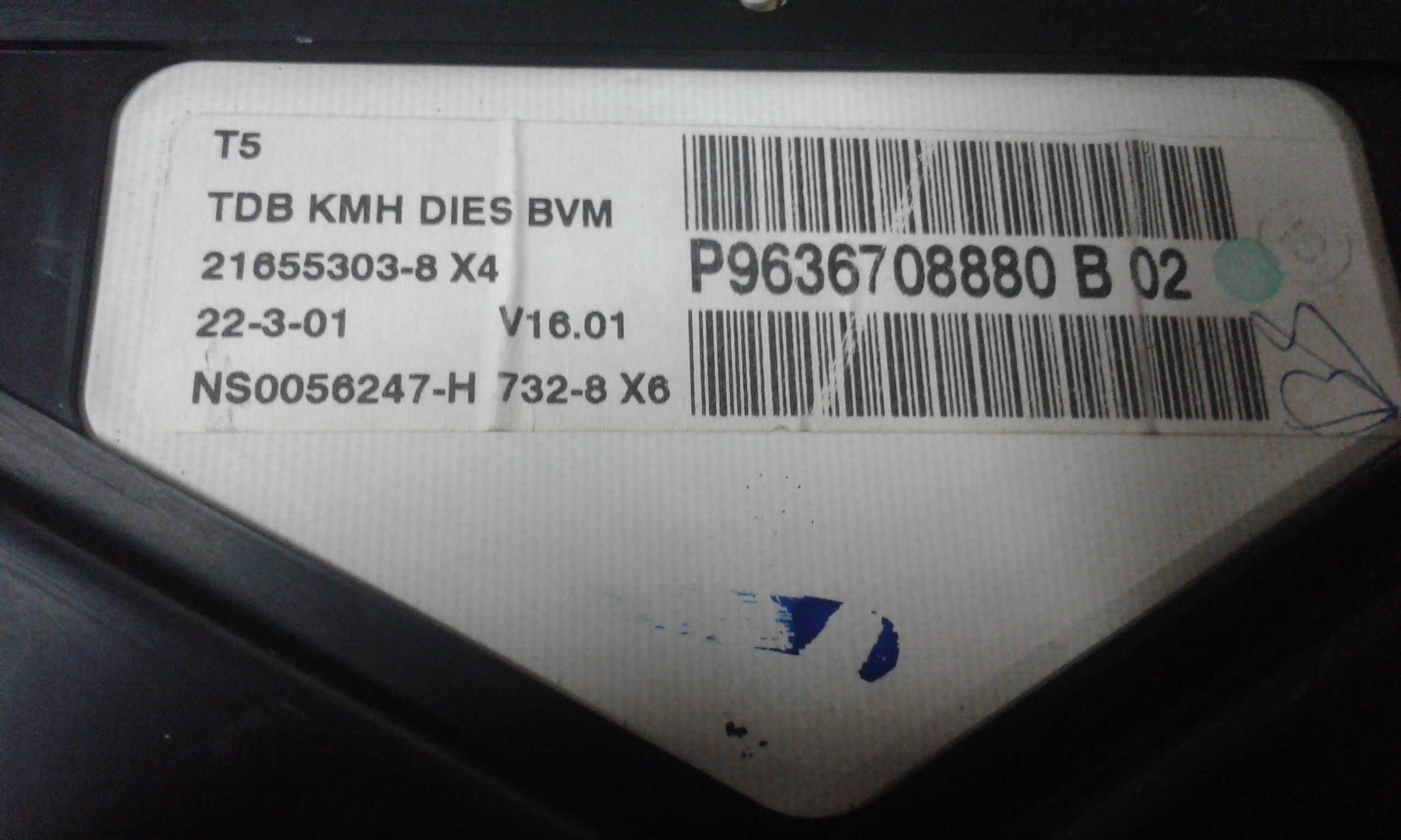 Quadro Strumenti PEUGEOT 307 Berlina