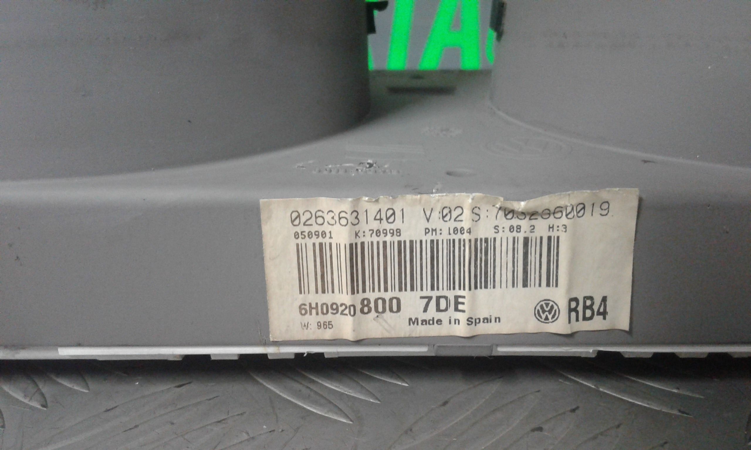 Quadro Strumenti SEAT Arosa 2 Serie