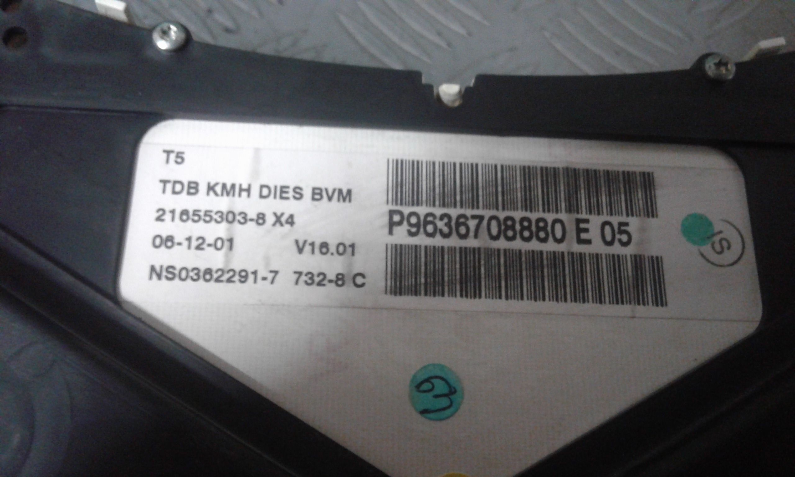 Quadro Strumenti PEUGEOT 307 Berlina