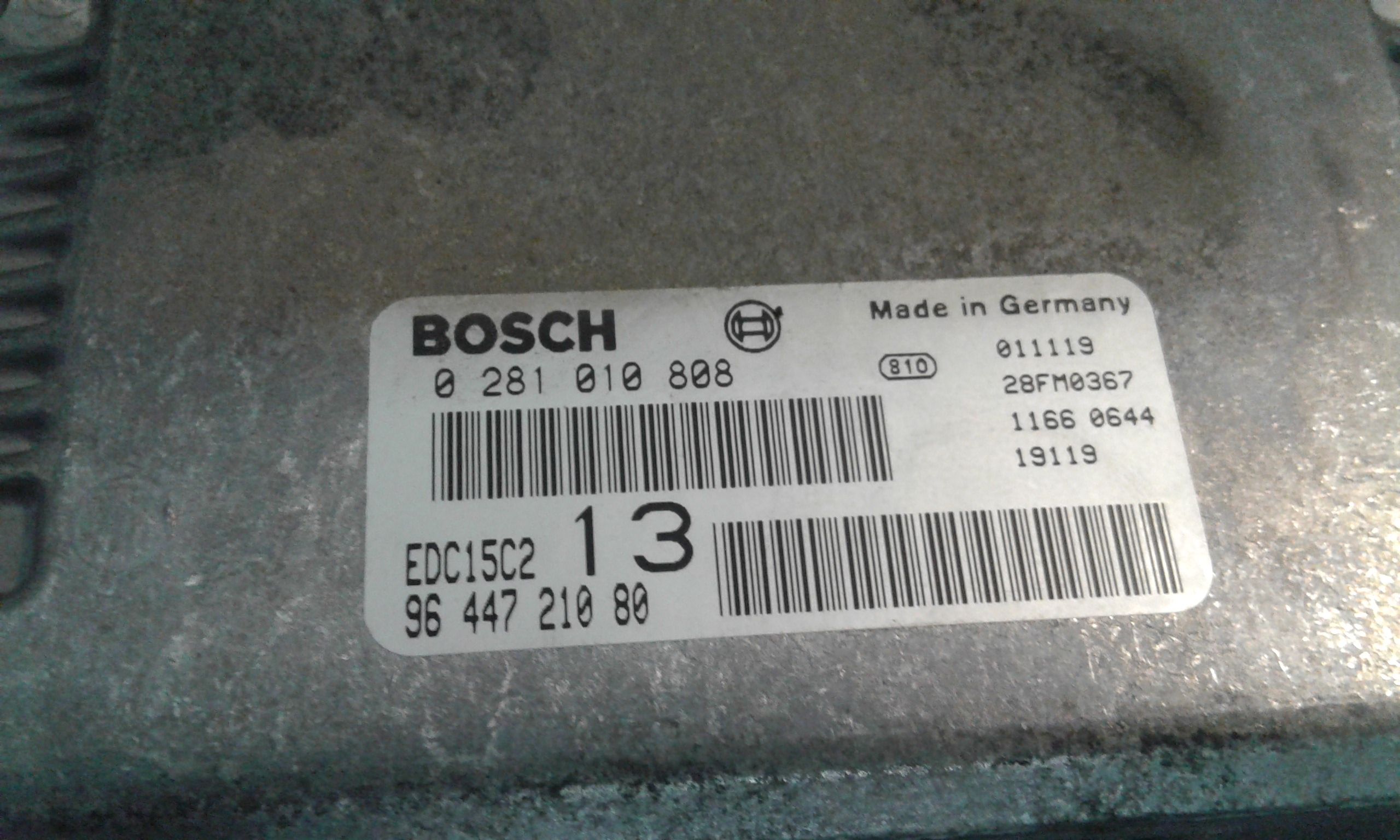 Centralina motore CITROEN C5 Break 1 Serie