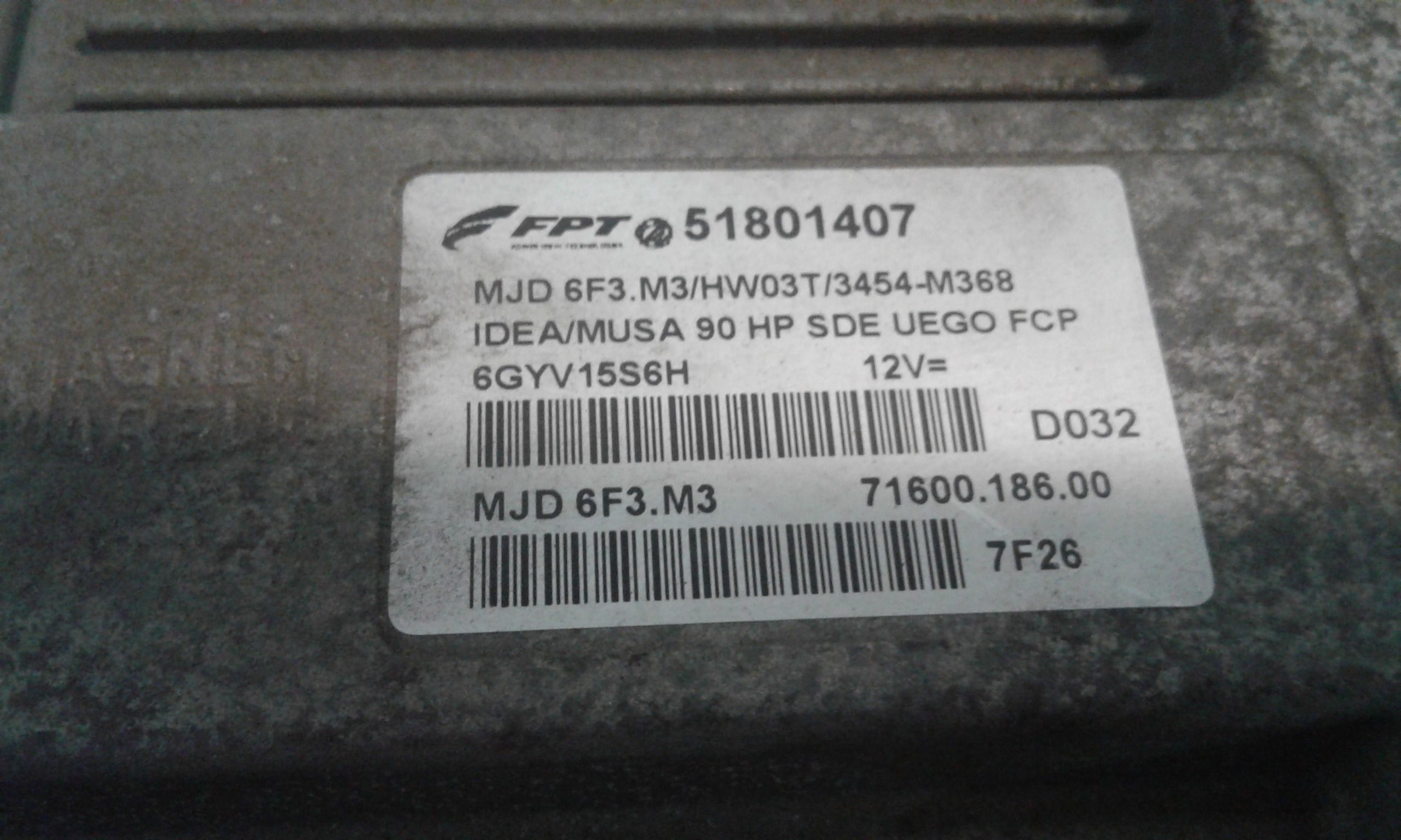 Centralina motore FIAT Idea 2 Serie