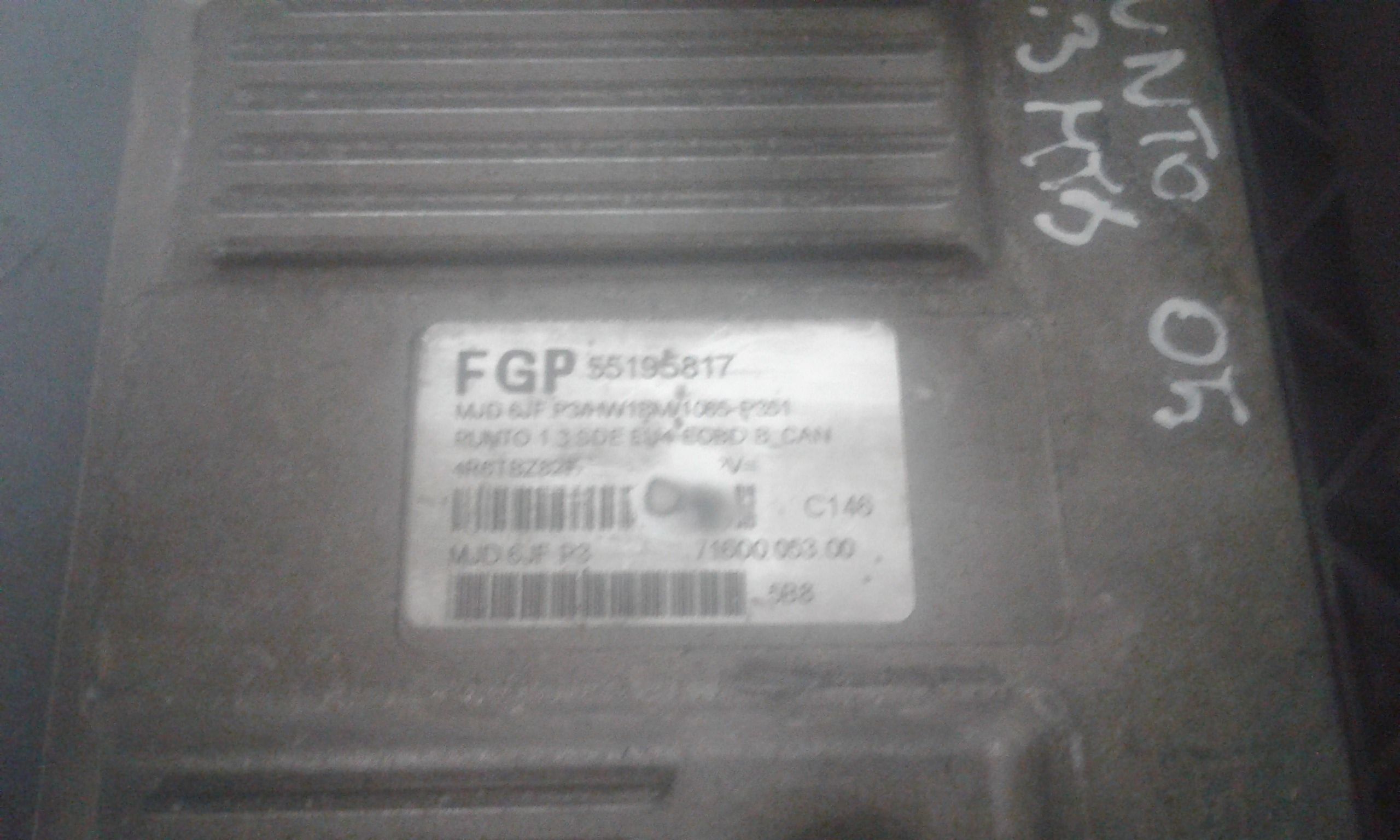 Centralina motore FIAT Punto Berlina 5P 3 Serie