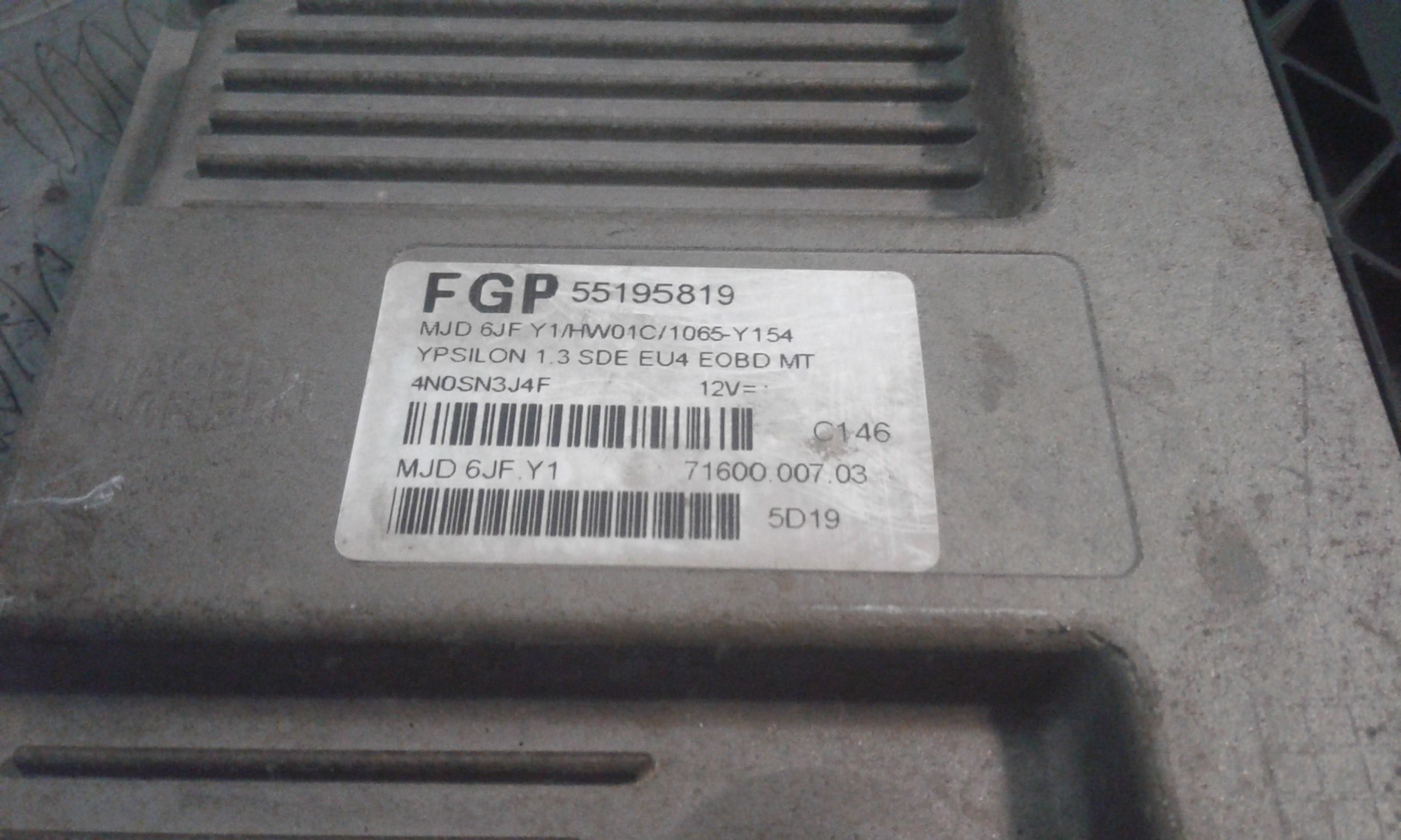 Centralina motore LANCIA Ypsilon 1 Serie