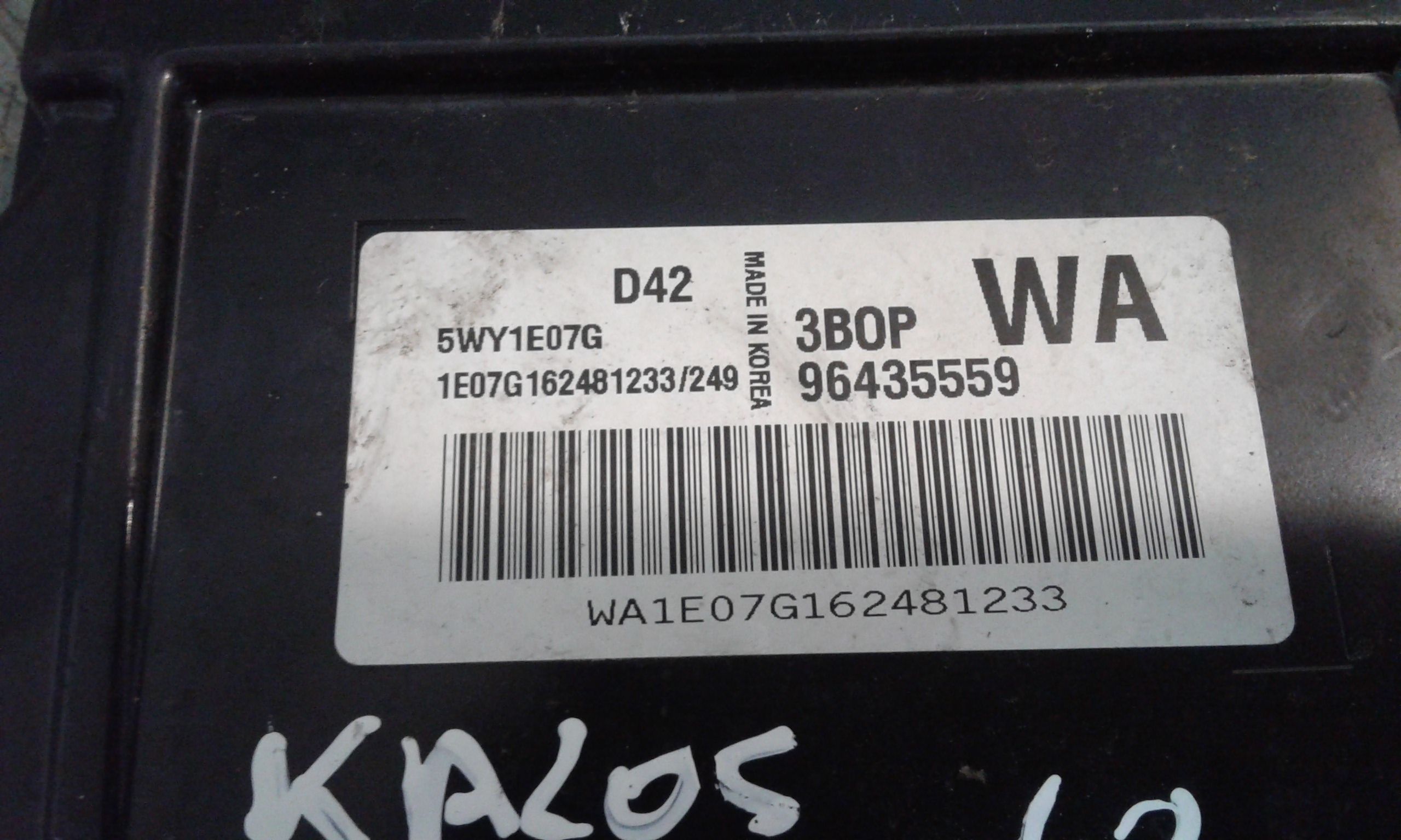 Centralina motore CHEVROLET Kalos 2 Serie
