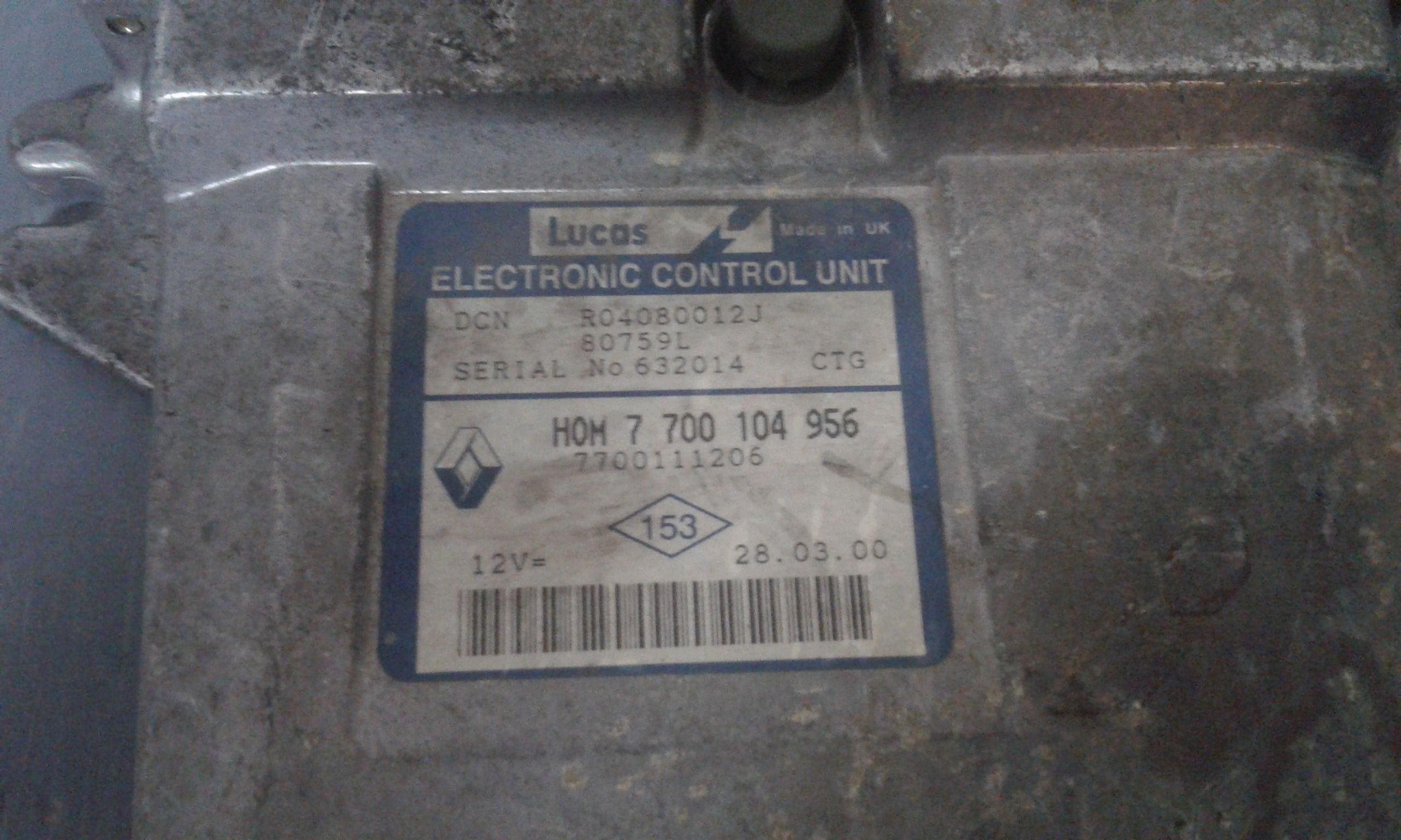 Centralina motore RENAULT Kangoo 2 Serie