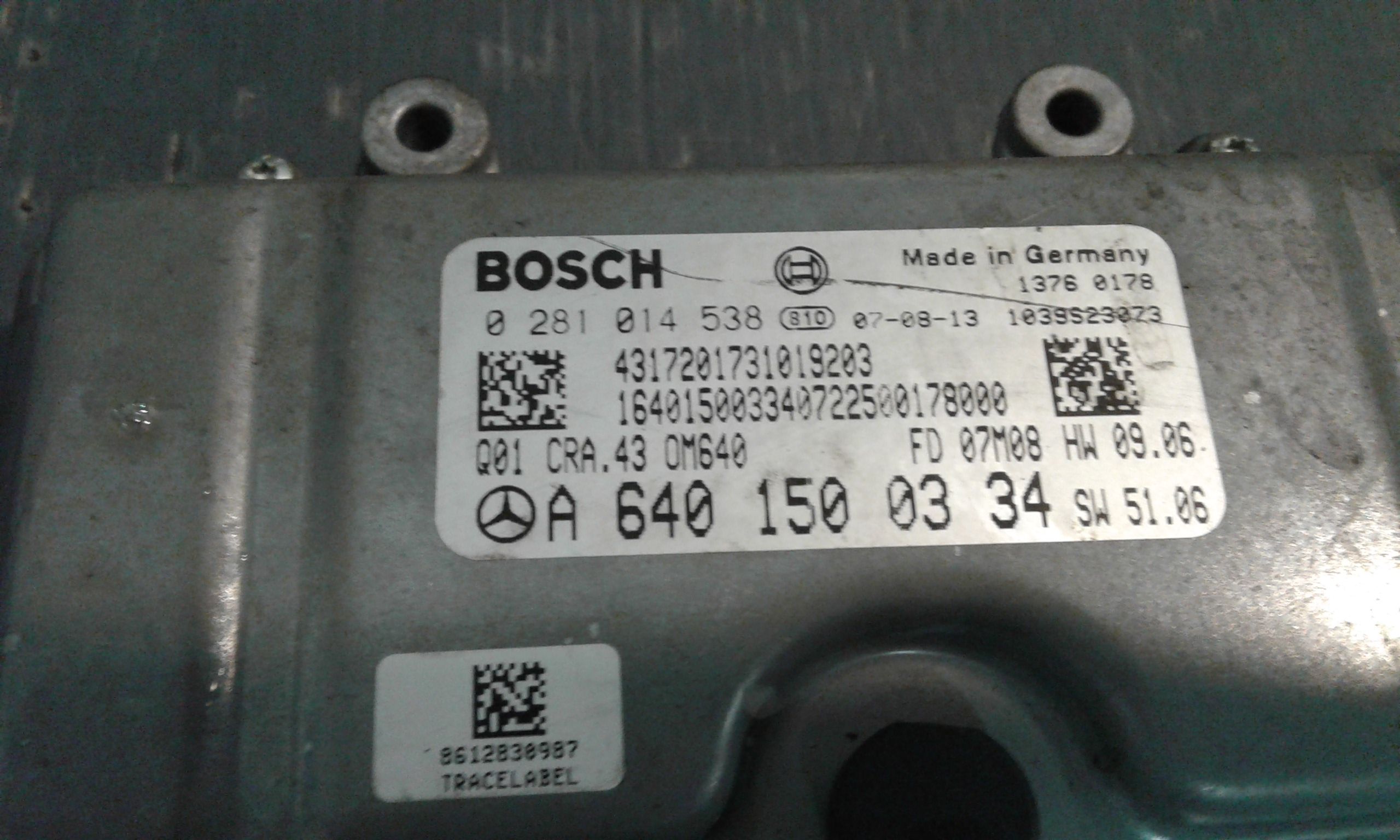 Centralina motore MERCEDES Classe B W245 1 Serie