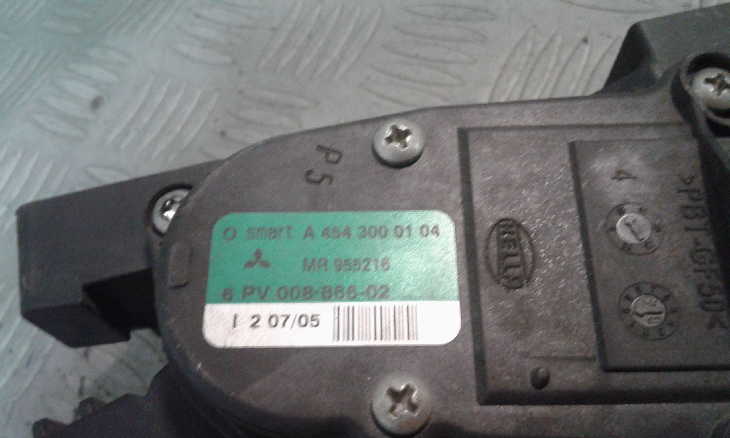 Pedale acceleratore SMART Forfour 1 Serie