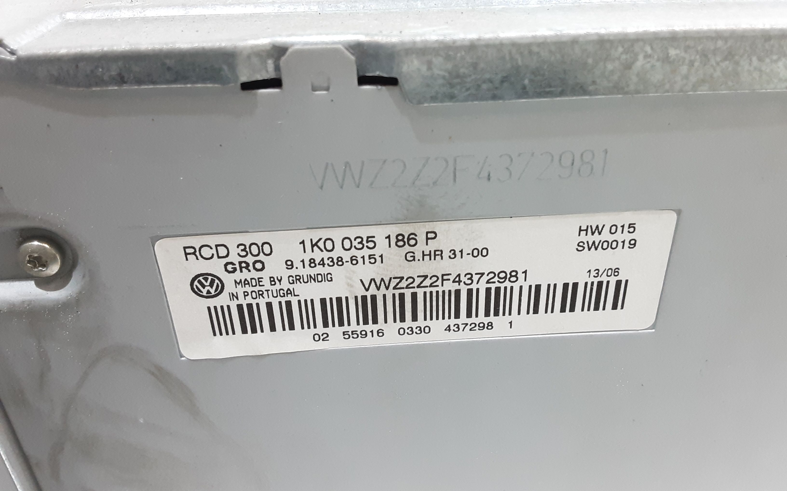 Autoradio VOLKSWAGEN Golf 5 Berlina (03>08)