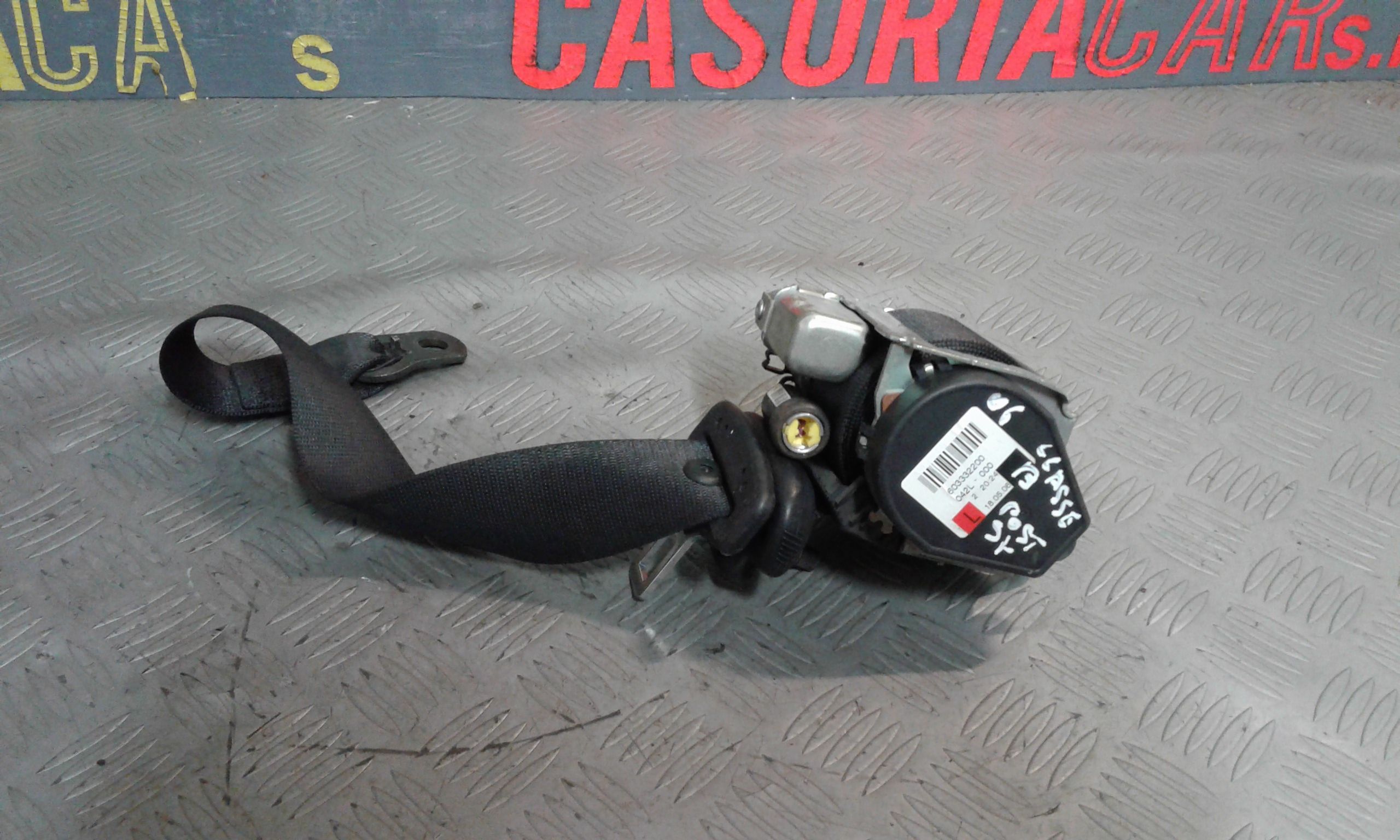 Cintura di sicurezza Posteriore SX guida con pretensionatore MERCEDES Classe B W245 1 Serie