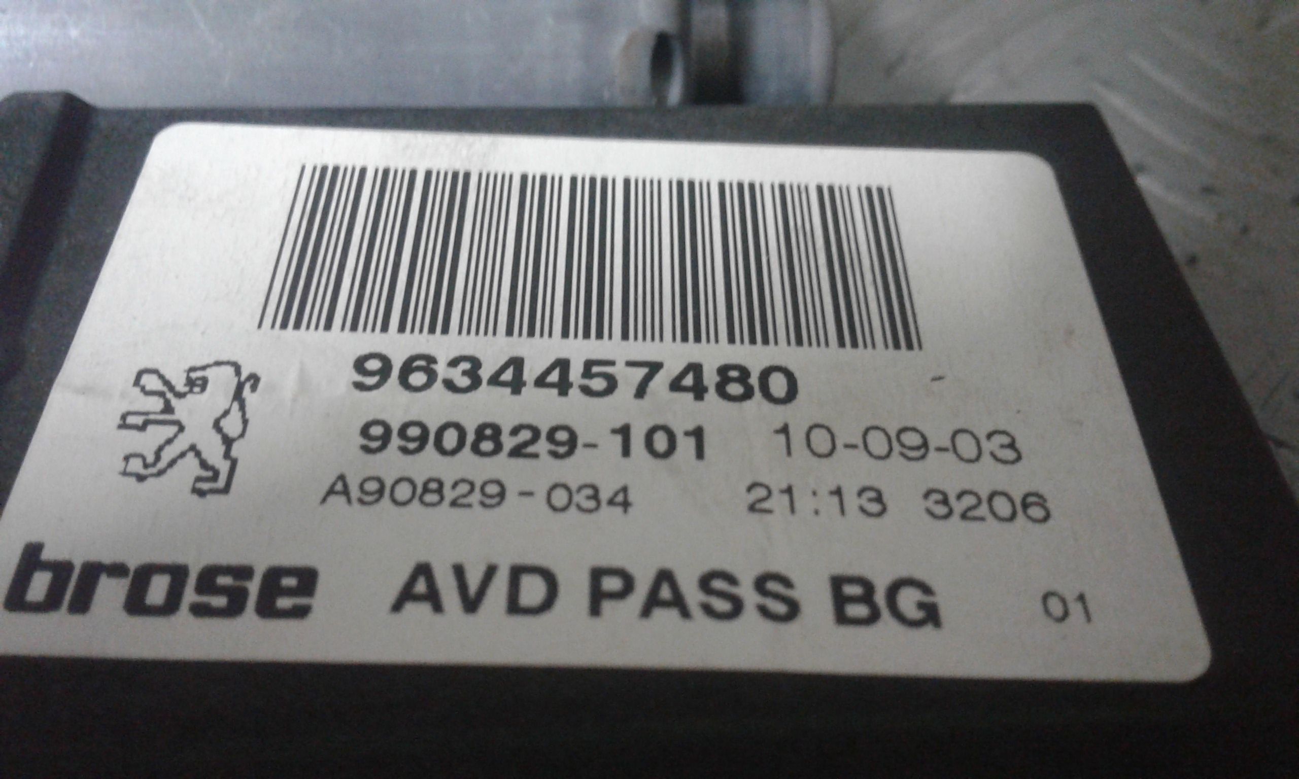 Motorino Alzavetro anteriore destra PEUGEOT 307 Berlina