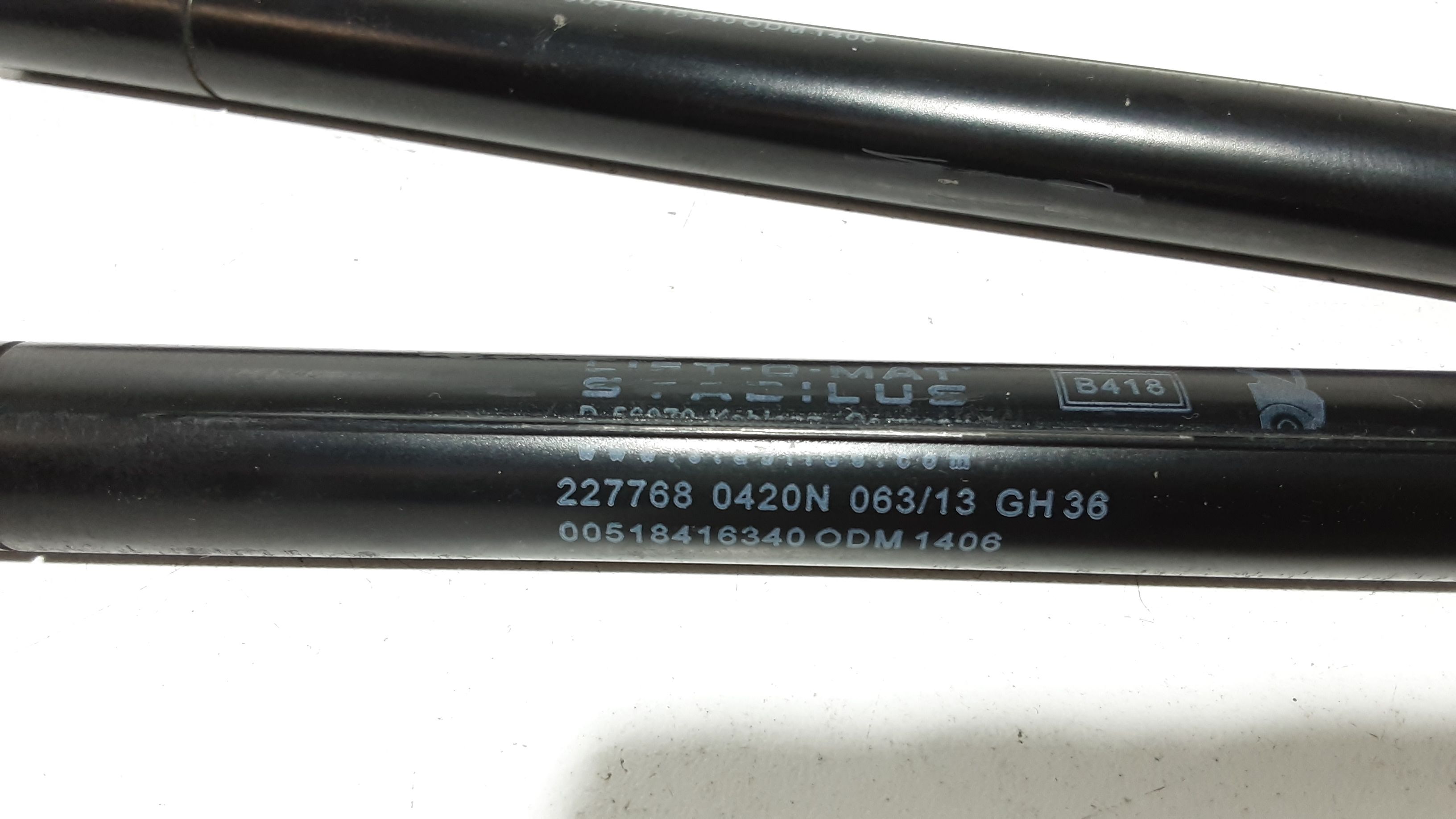 Pistoncini cofano Post. FIAT Panda 3 Serie