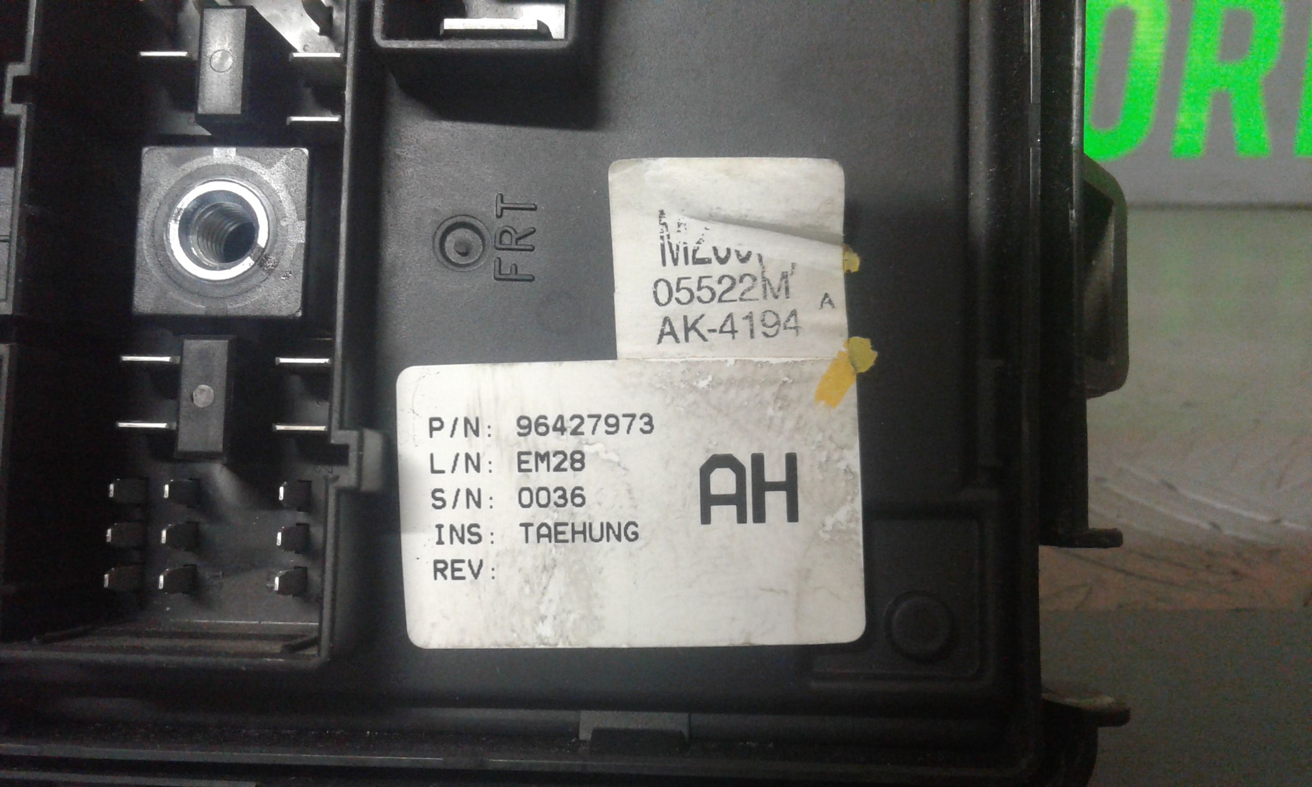 Centralina porta fusibili CHEVROLET Matiz 3 Serie