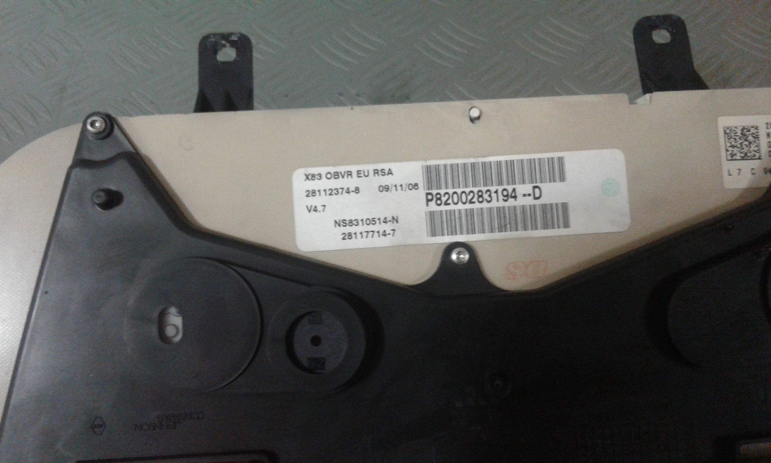 Quadro Strumenti RENAULT Trafic Furgone