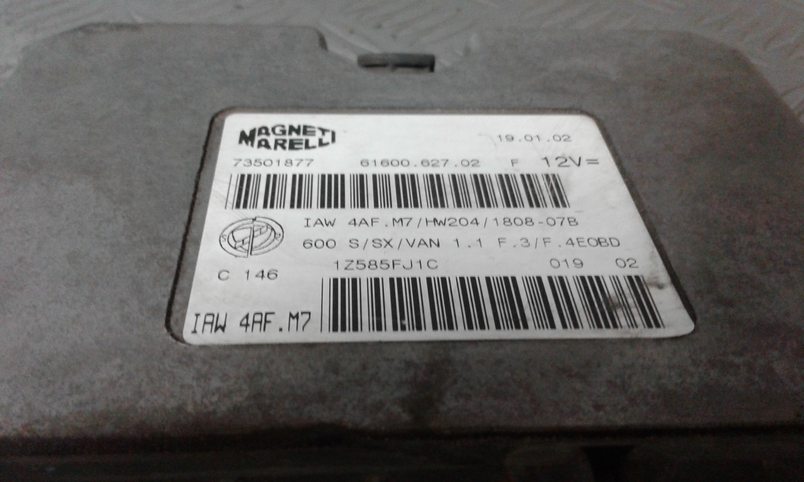 Centralina motore FIAT Seicento 2 Serie