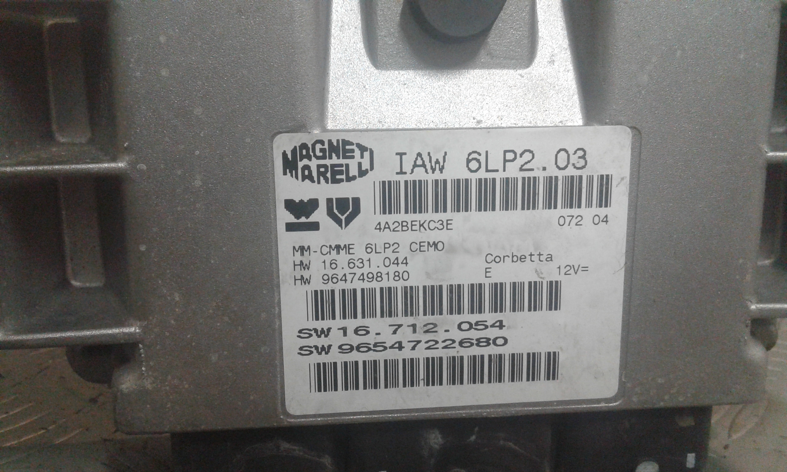 Centralina motore PEUGEOT 206 2 Serie