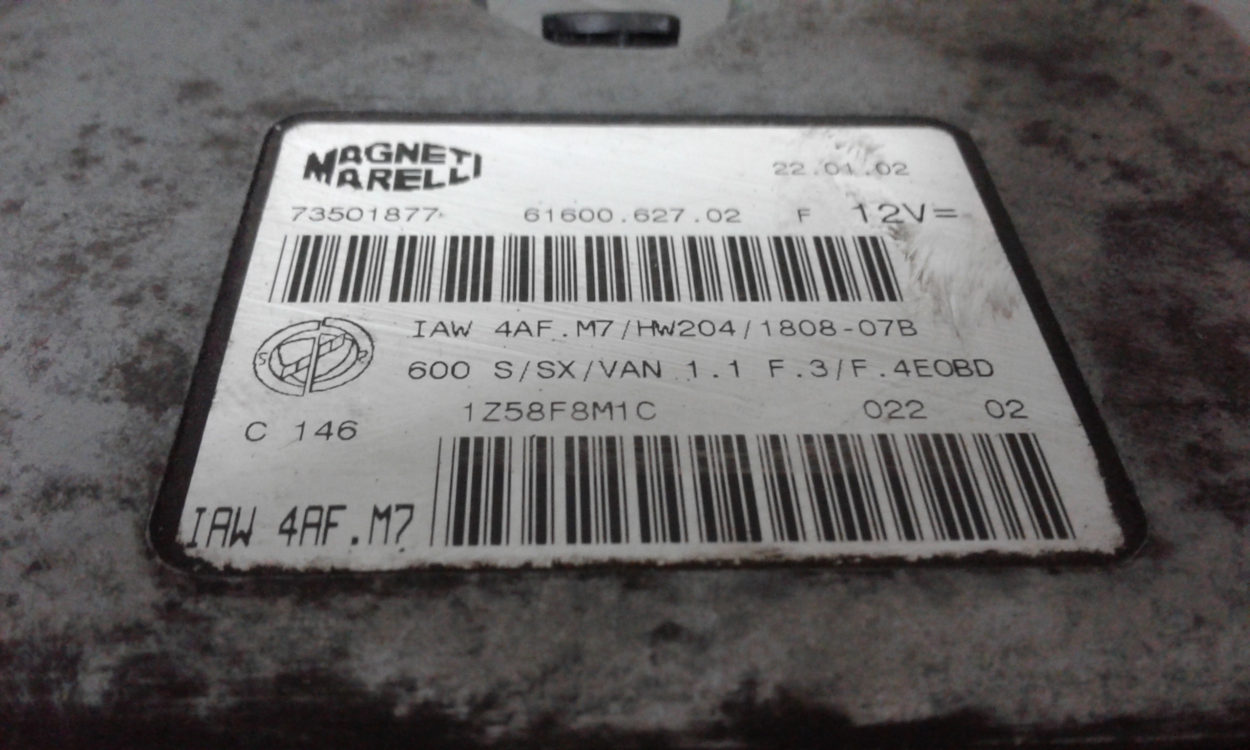 Centralina motore FIAT Seicento 2 Serie