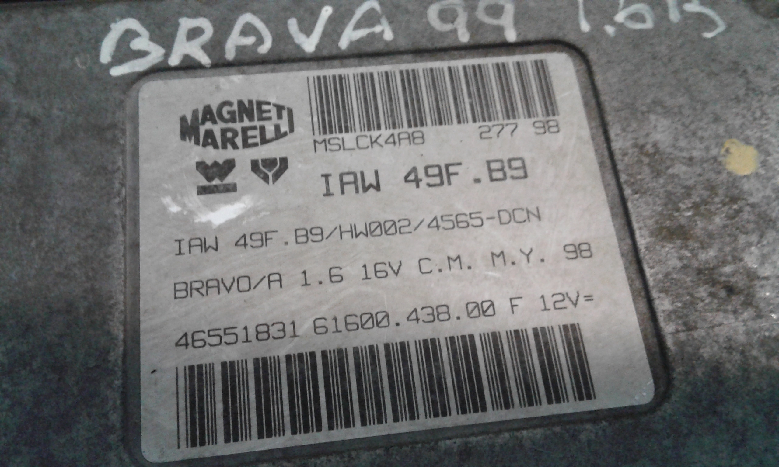 Centralina motore FIAT Brava Berlina