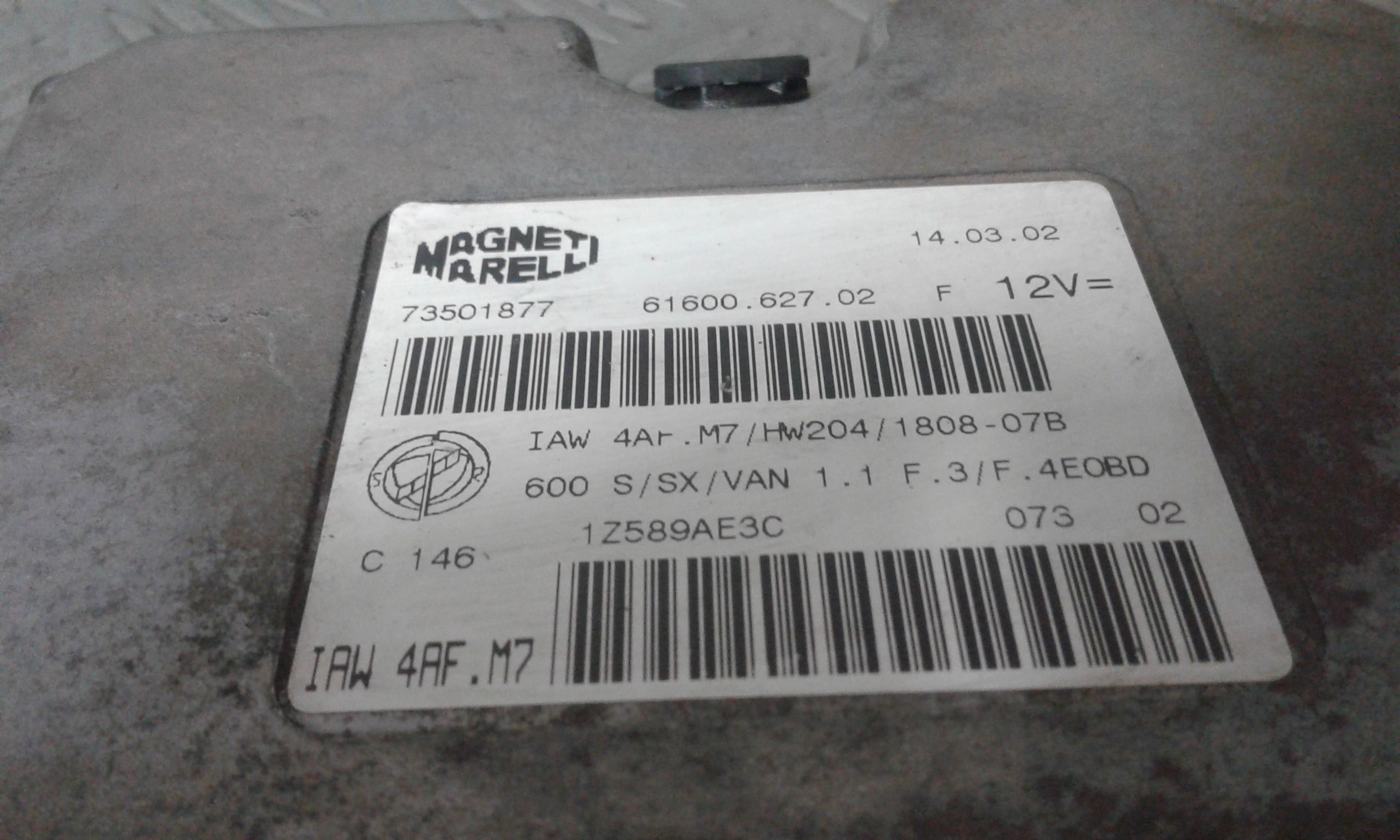 Centralina motore FIAT Seicento 2 Serie