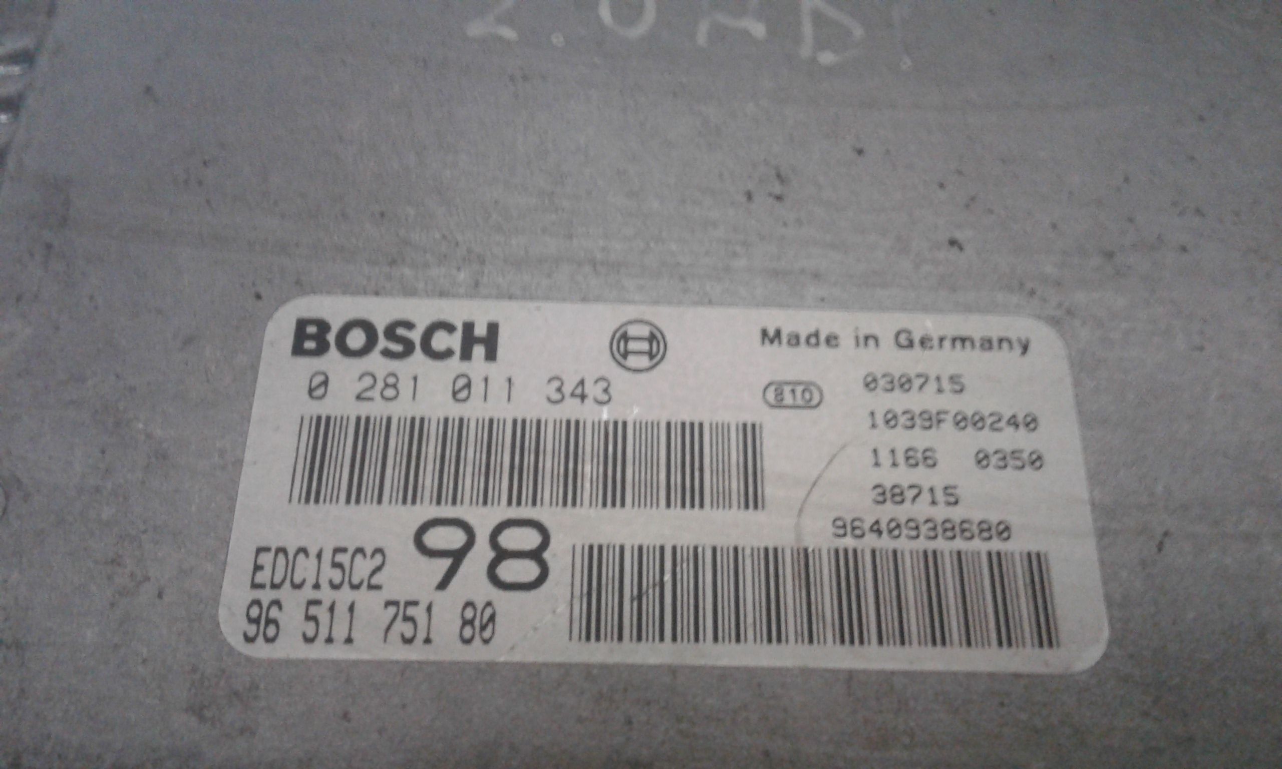 Centralina motore PEUGEOT Expert 1 Serie