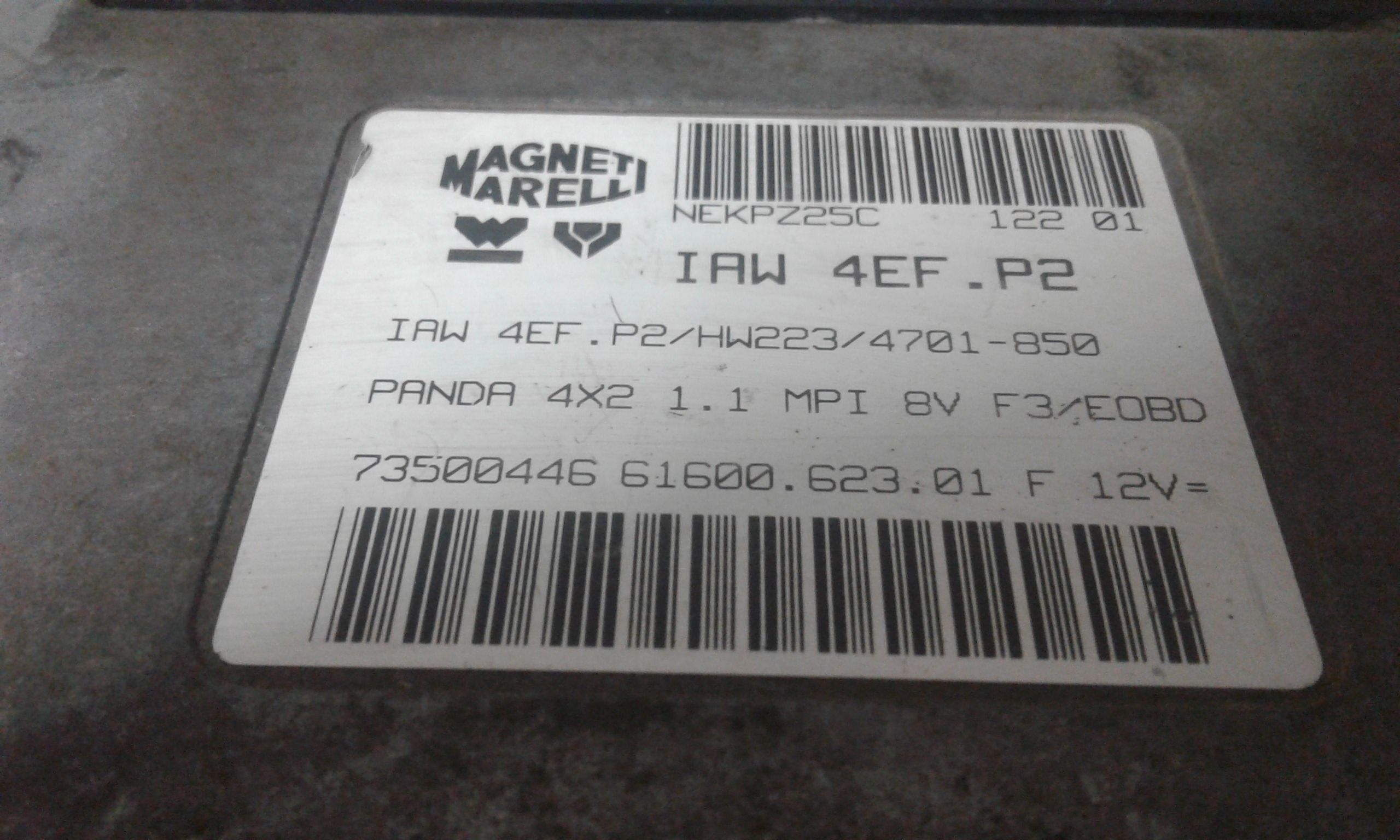 Centralina motore FIAT Panda 1 Serie