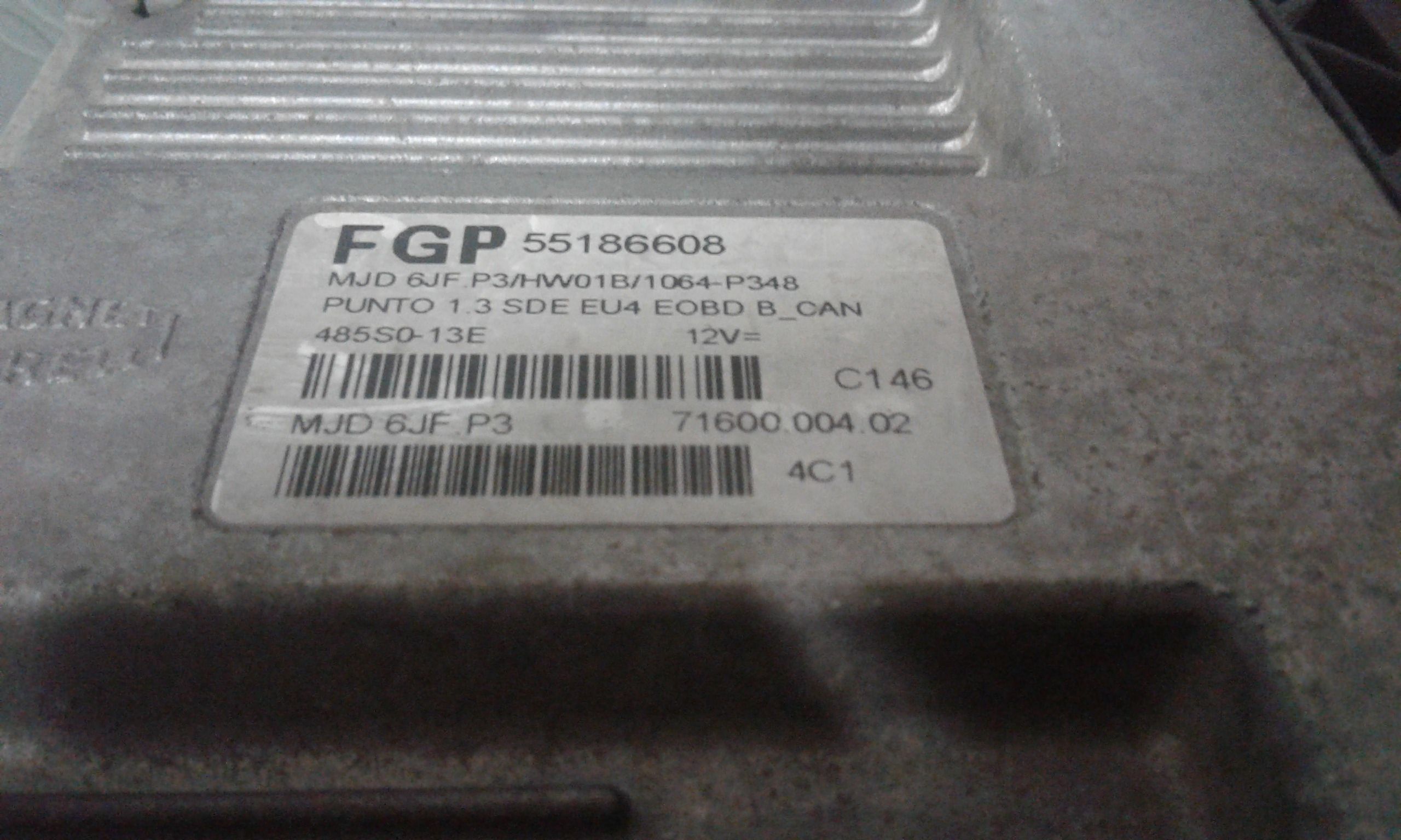 Centralina motore FIAT Punto Berlina 3P 3 Serie